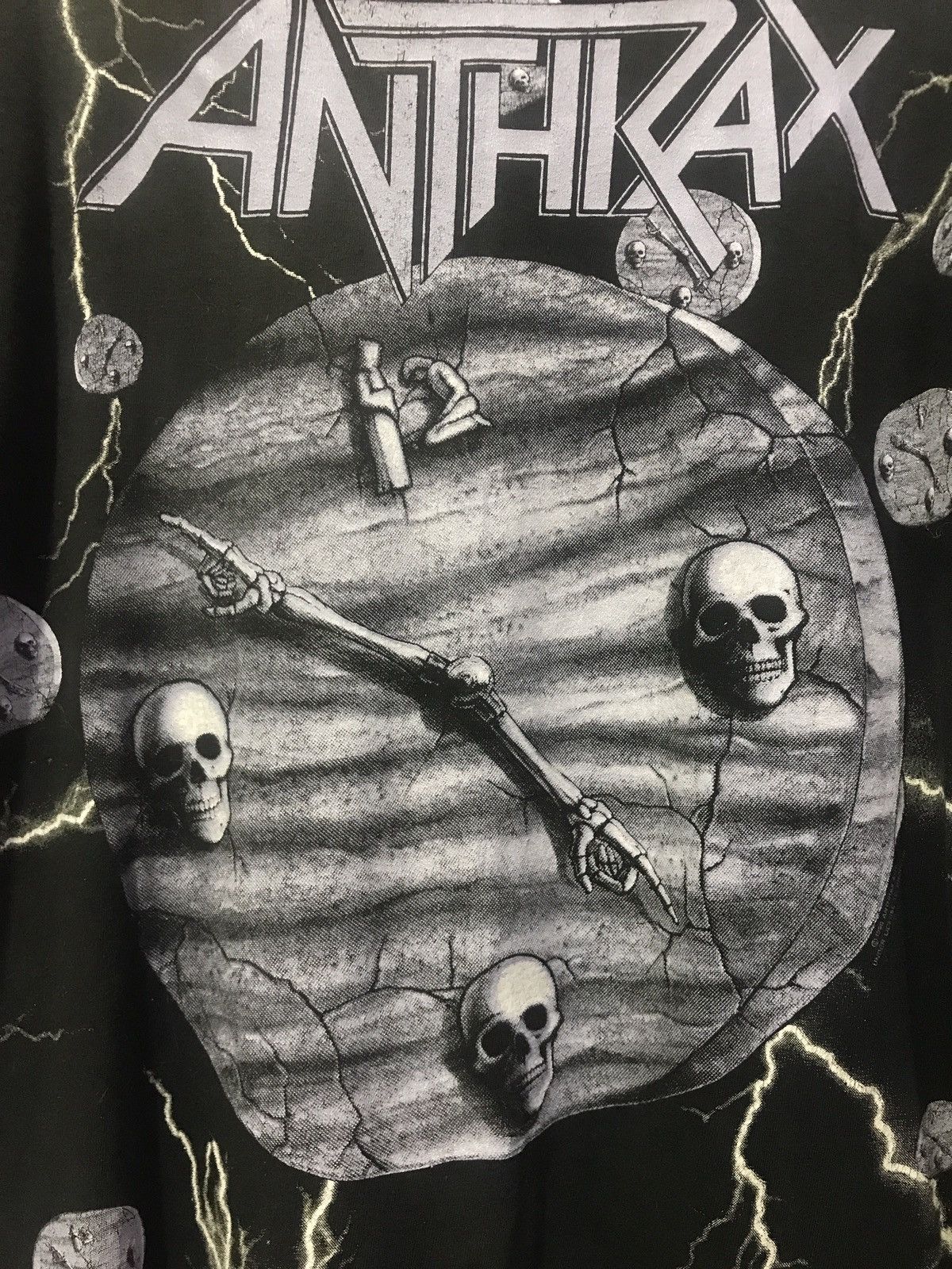Band Tees × Japanese Brand × Vintage Vintage 1990 Anthrax All Over Print T-Shirt Size US L / EU 52-54 / 3 - 3 Thumbnail
