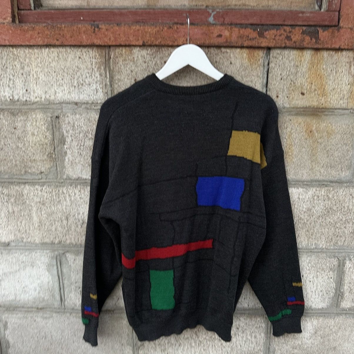 Aran Isles Knitwear Vintage Knit Abstractive Sweater Size 50 Old Money 00s USA Size US M / EU 48-50 / 2 - 2 Thumbnail