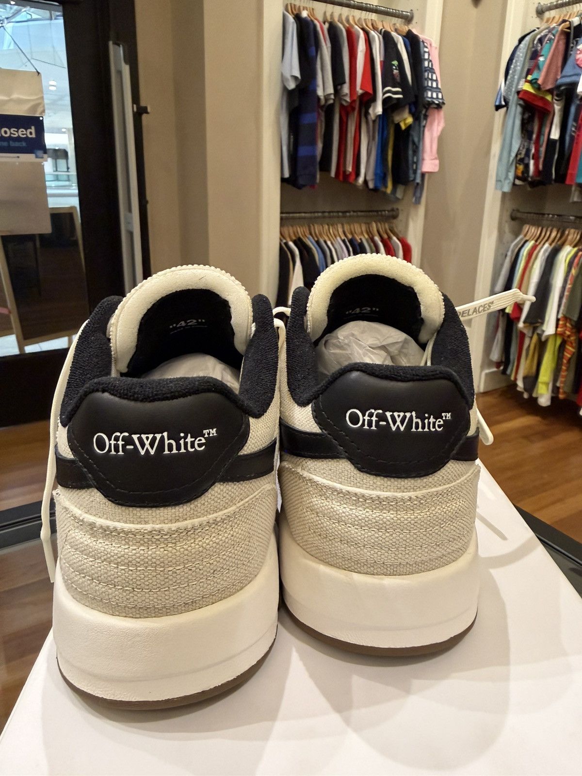 Off-White Off-White ‘Out of Office Canvas’ Sneaker - Neutral Grey Size US 9 / EU 42 - 6 Thumbnail