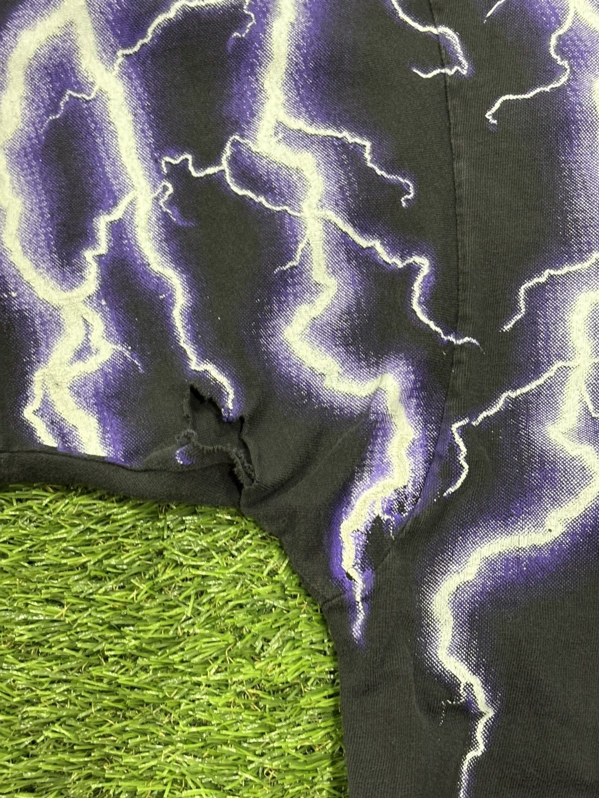 Harley Davidson VINTAGE RARE CLASSIC HARLEY DAVIDSON AOP LIGHTNING TEE Size US XXL / EU 58 / 5 - 3 Thumbnail