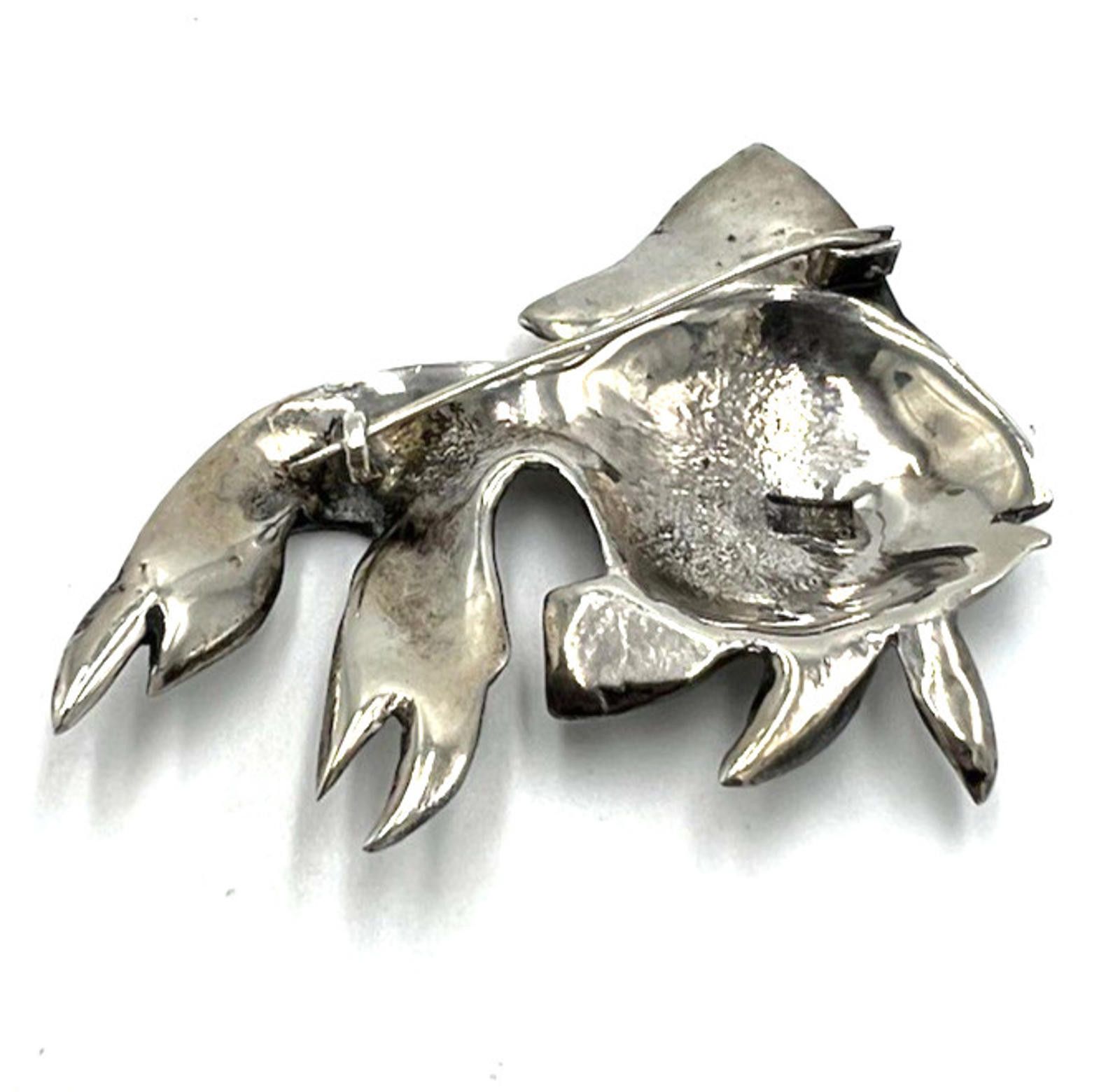 Other MEXICO Sterling Silver Figural Koi Fish Brooch Size ONE SIZE - 4 Thumbnail