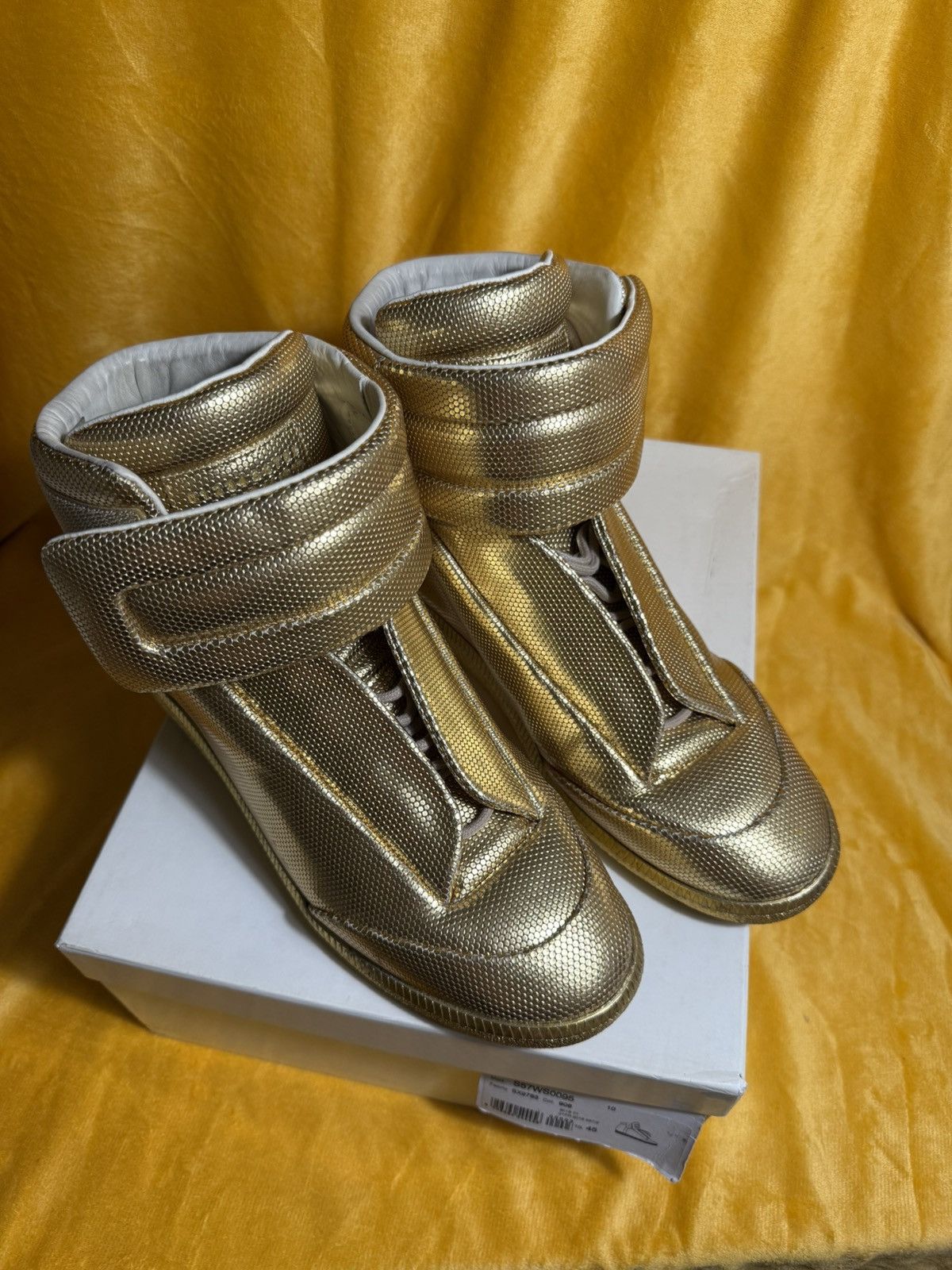 Maison Margiela Maison Margiela Future High Gold Leather Size US 12 / EU 45 - 2 Thumbnail