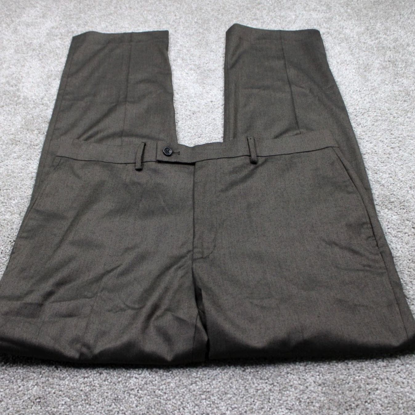 Ralph Lauren LAUREN Ralph Lauren Dress Pants Mens 34x32 Brown Flat Front Poly/Rayon Stretch Dress Pants Regular Mens Brown Size US 34 / EU 50 - 2 Thumbnail