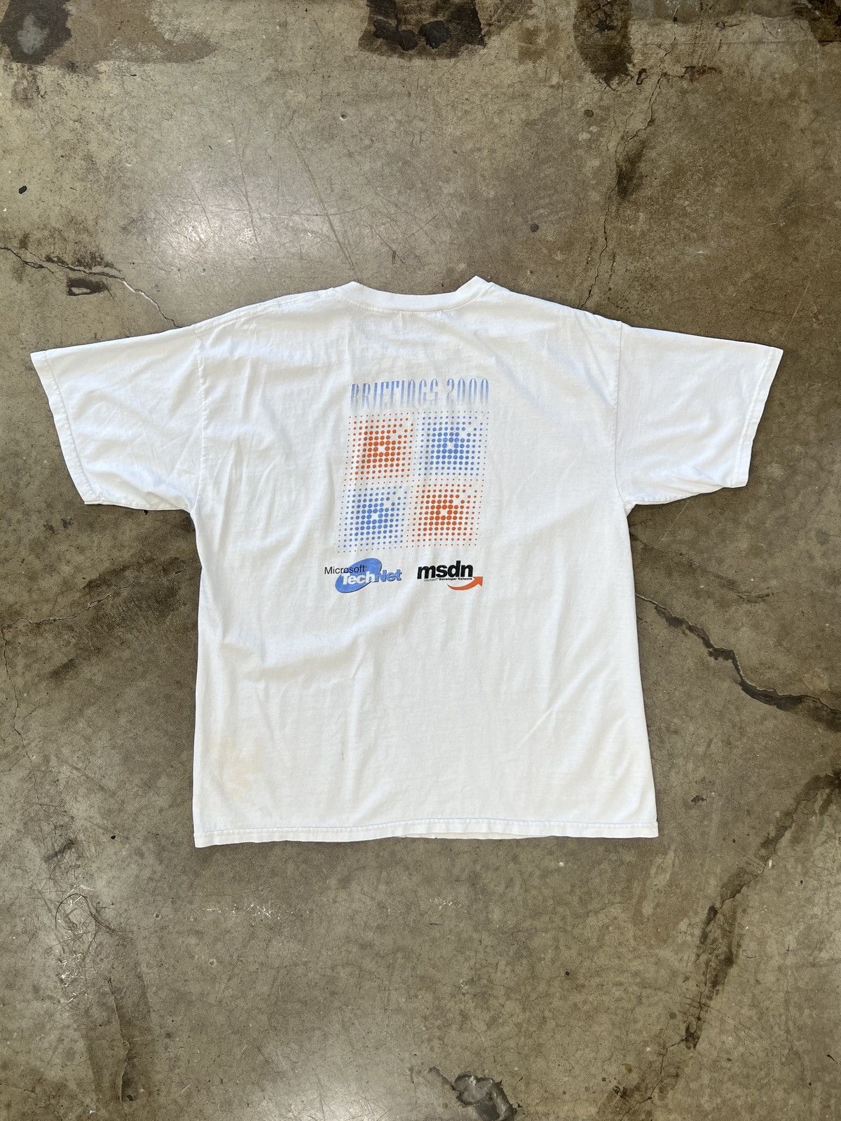 Vintage Vintage 2000s Microsoft Tech Net Tech Tee XL Size US XL / EU 56 / 4 - 2 Thumbnail