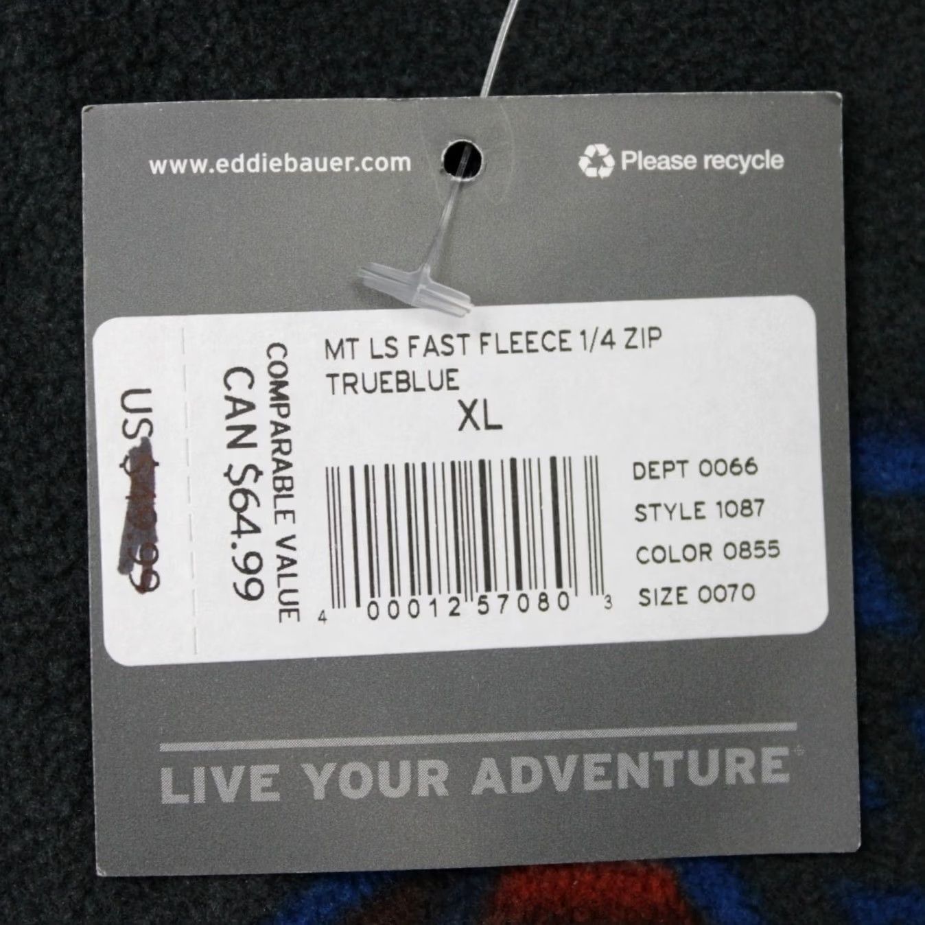 Eddie Bauer Eddie Bauer Sweatshirt Womens XL Gray Geometric 1/4 Zip Fleece NWT Tall Size XL / US 12-14 / IT 48-50 - 5 Thumbnail