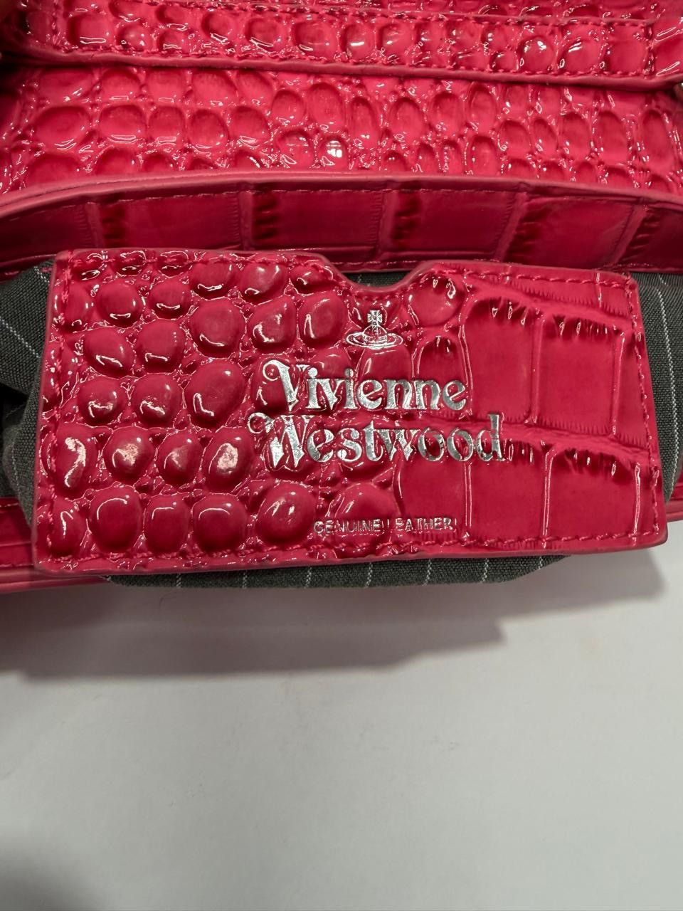 Vivienne Westwood Vivienne Westwood Pink Small Patent Leather Hazel Handle Bag Size ONE SIZE - 5 Thumbnail