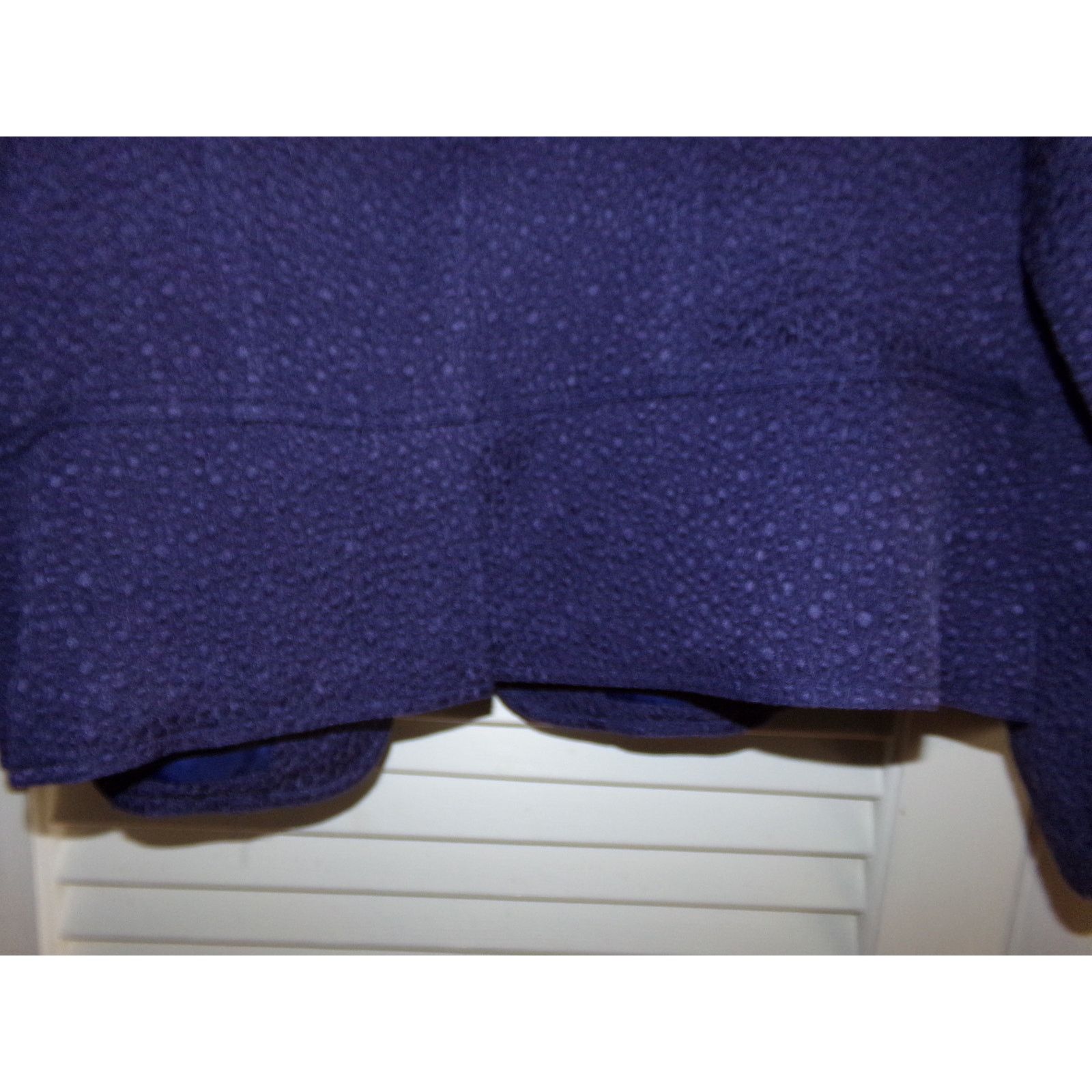 Chicos Vintage Chico's purple silk/rayon/nylon/wool jacket 2 (L) Size L / US 10 / IT 46 - 4 Thumbnail