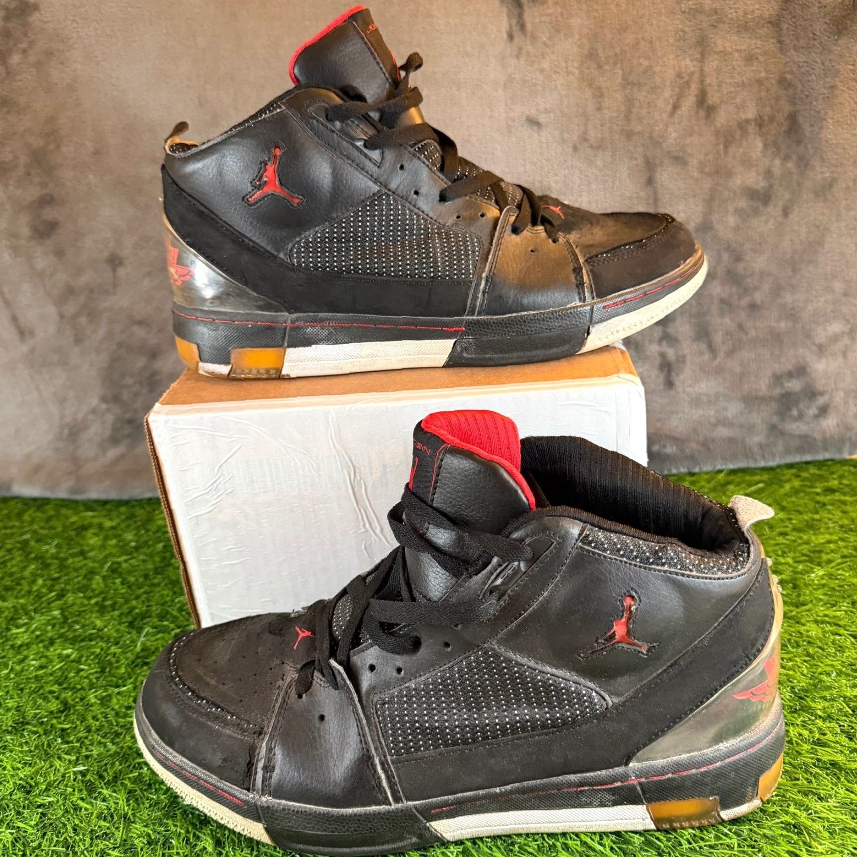 Jordan Brand Jordan Flight 23 Mens Size 11 Black High Top Basketball Sneakers 331819-061-015 Size US M / EU 48-50 / 2 - 2 Thumbnail