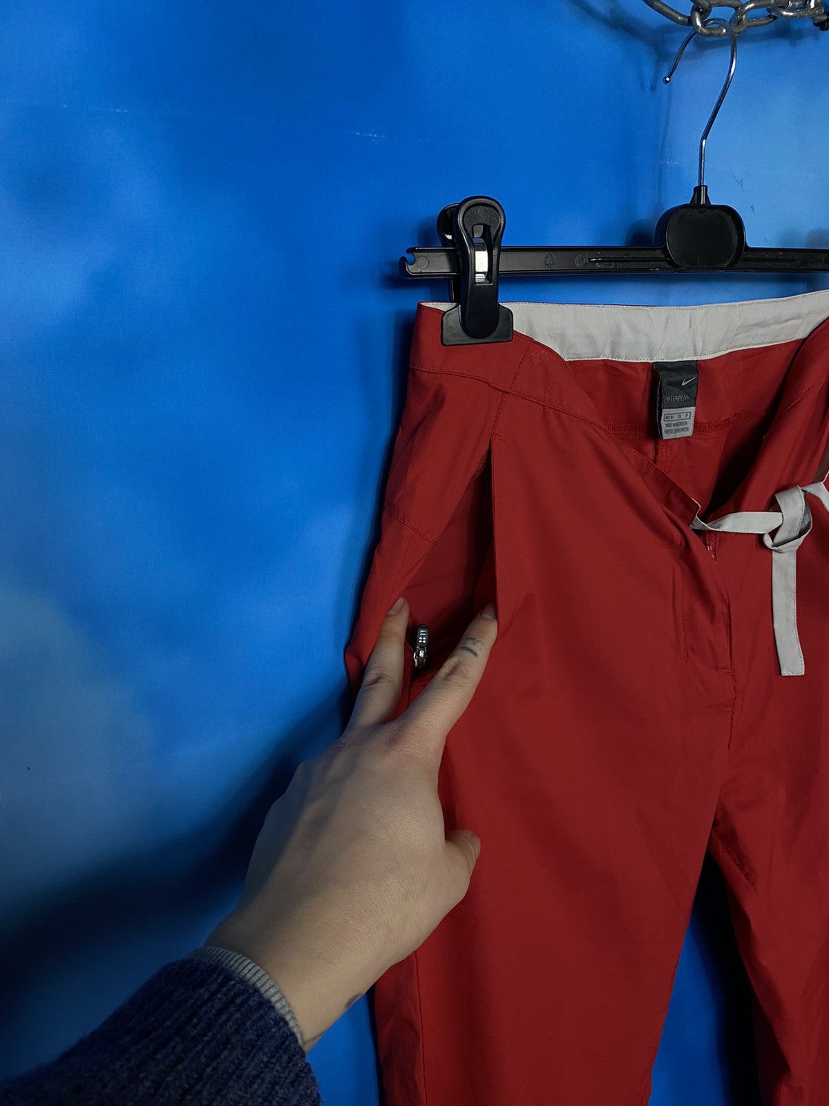 Nike × Vintage 🔥 NIKE VTG 90s ATHLETIC RED PANTS ( straight ) Size 30" / US 8 / IT 44 - 6 Thumbnail