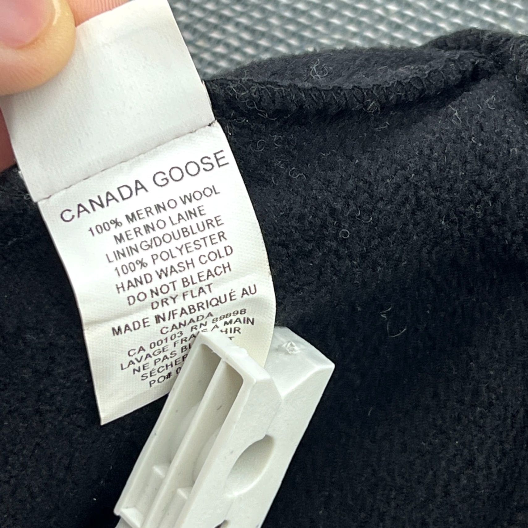 Canada Goose Canada Goose Beanie Hat One Size 100% Merino Wool Insulated Gray Wool Toque Beanie Unisex Adults Mens Womens Size ONE SIZE - 7 Thumbnail