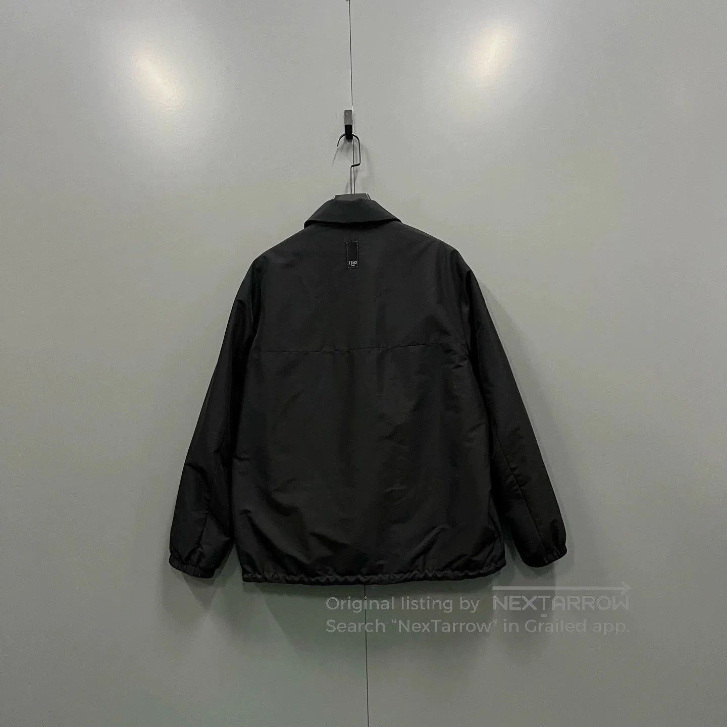 Fendi FENDI Black Logo Reversible Cotton Jacket. Size US S / EU 44-46 / 1 - 2 Thumbnail