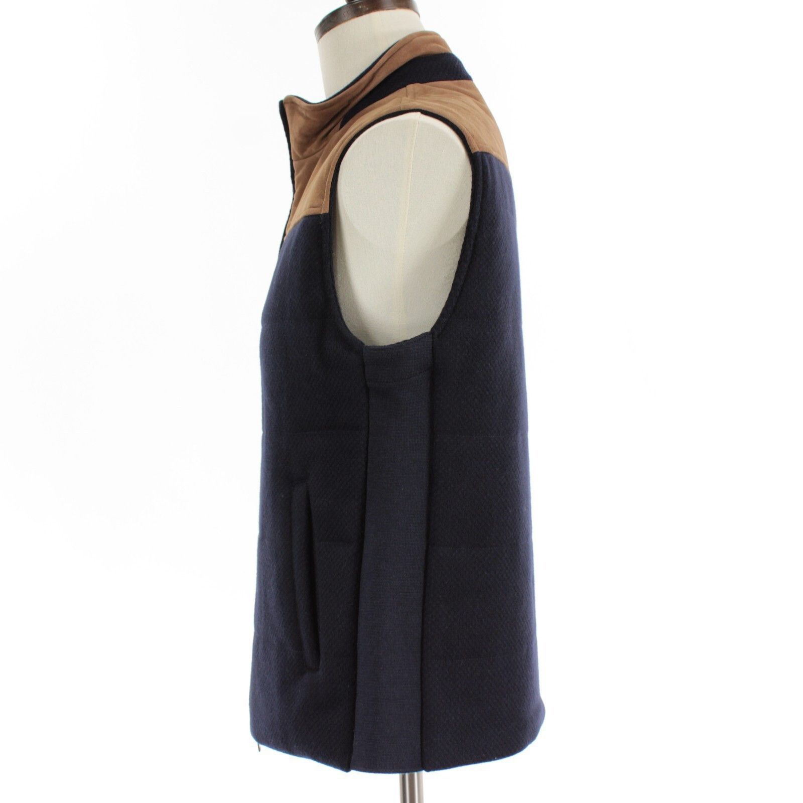 Luciano Barbera Luciano Barbera Vest Size M US In Blue Wool Size US M / EU 48-50 / 2 - 6 Thumbnail