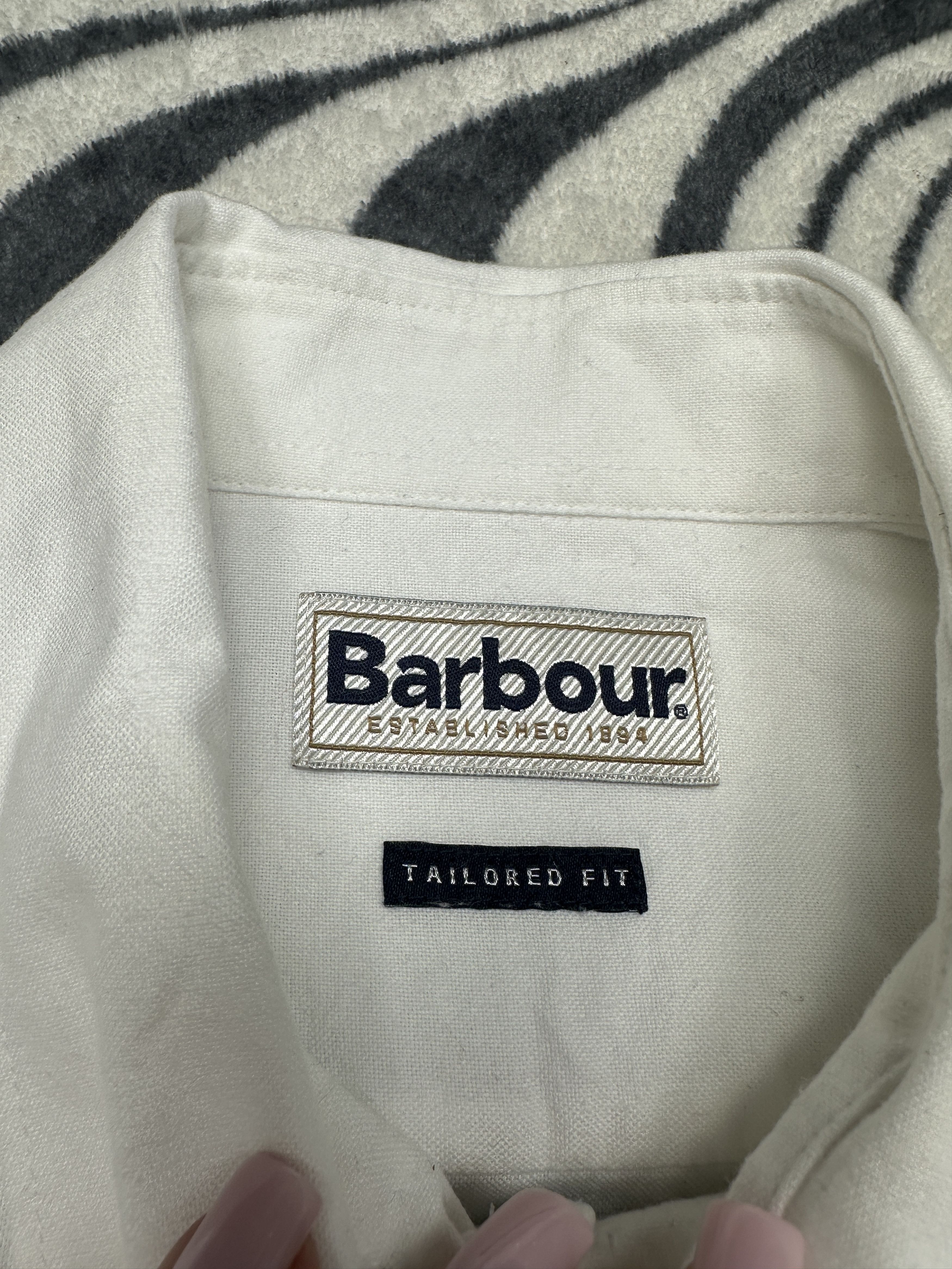 Barbour Barbour Mens Long Sleeve White Shirt Size US M / EU 48-50 / 2 - 4 Thumbnail