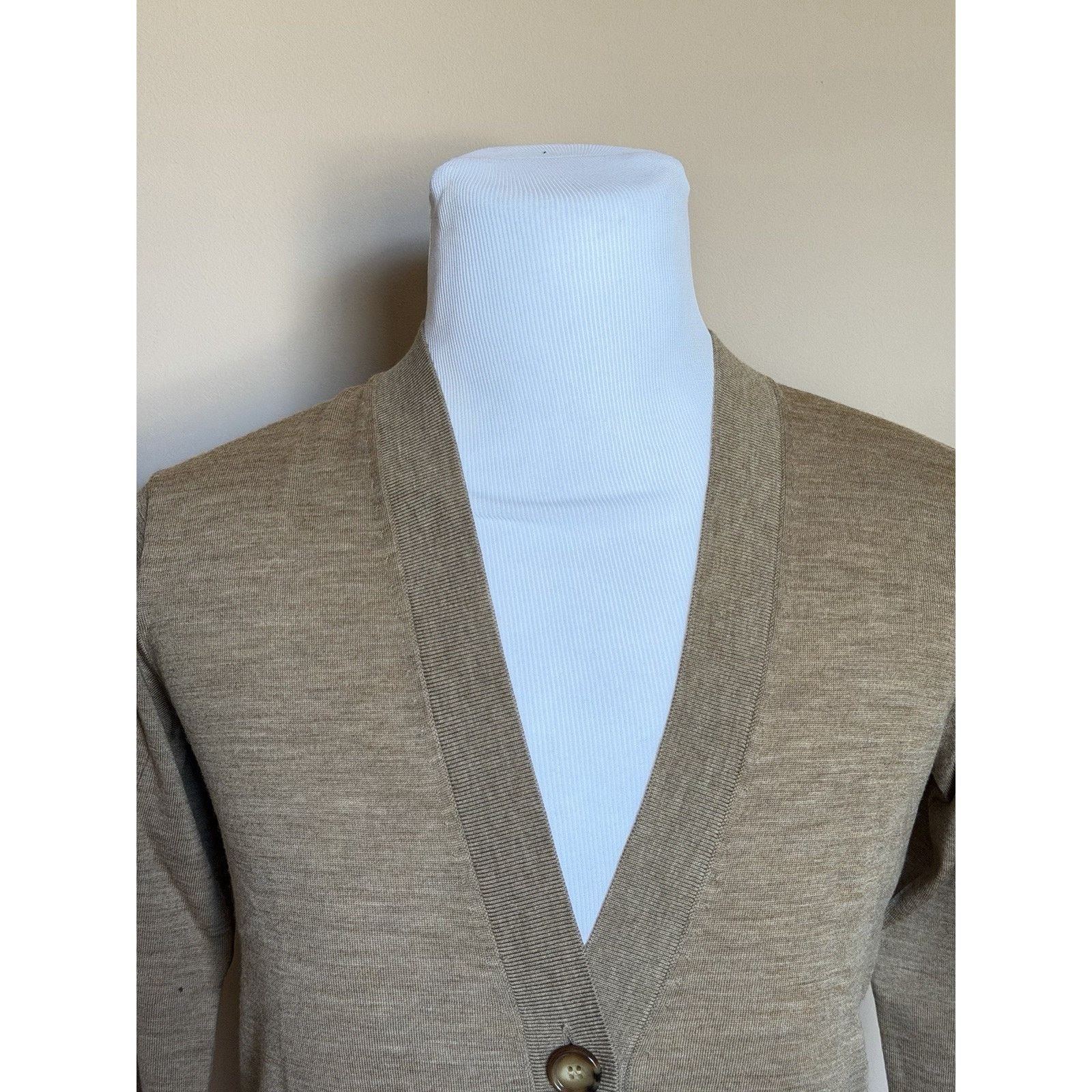 Burberry Burberry Tulip Wool Camel Melange Cardigan Sweater S 8112078 Size S / US 4 / IT 40 - 4 Thumbnail