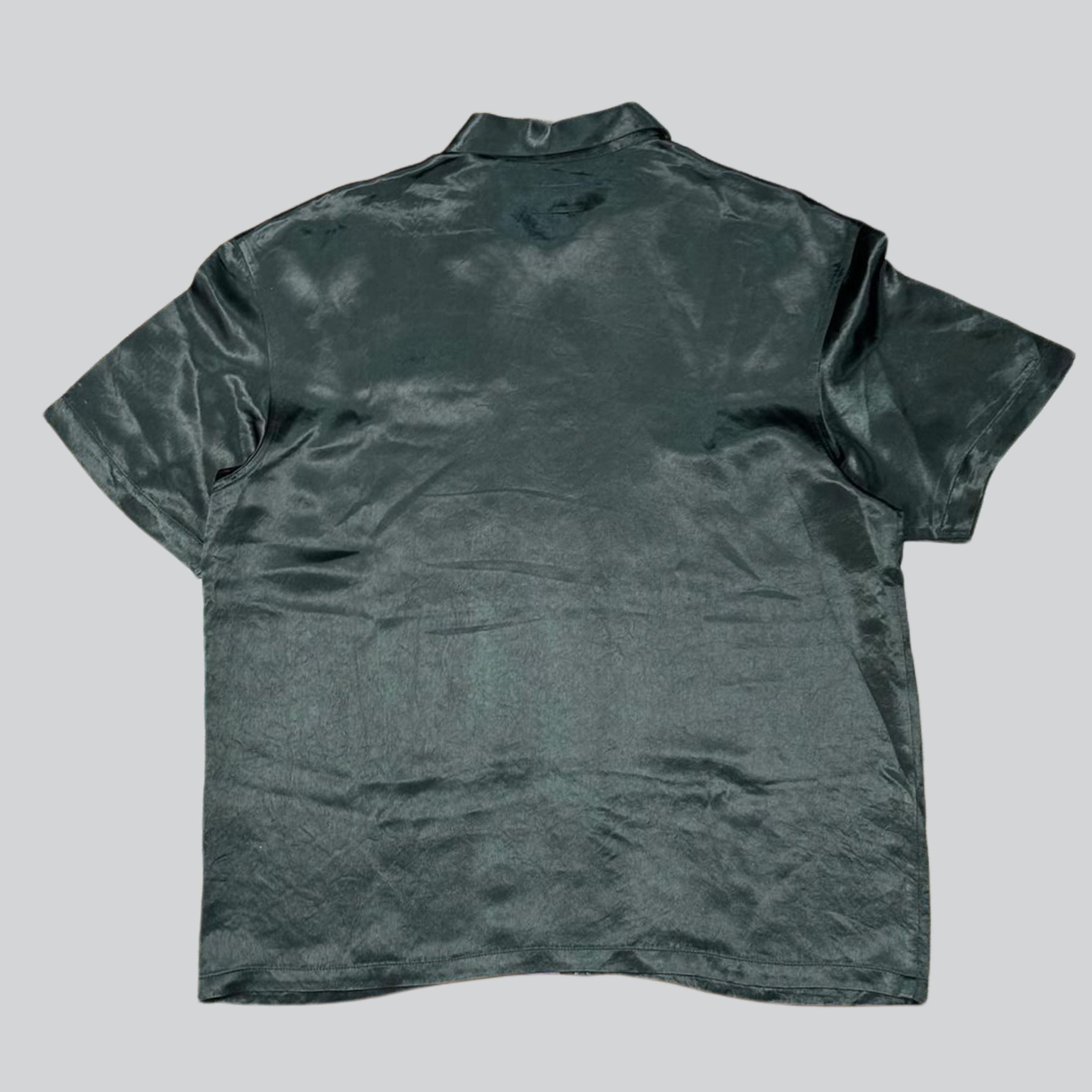 Supreme Satin Zip Up S/S Workshirt SS22