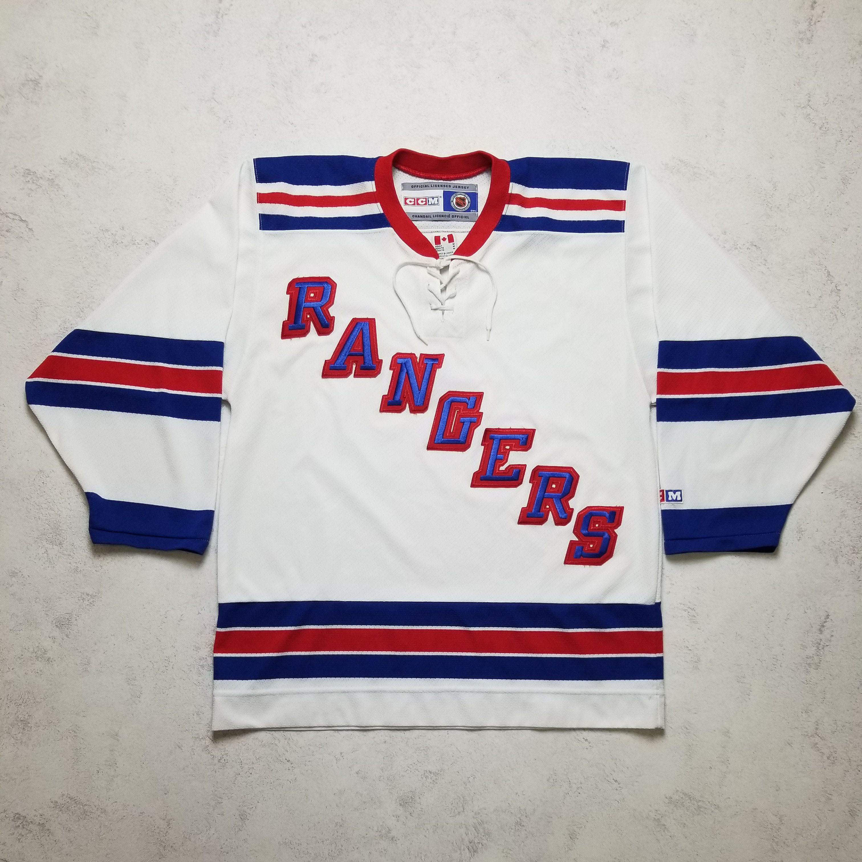 Ccm Vintage 90s New York Rangers CCM Hockey NHL Blank Jersey Size US M / EU 48-50 / 2 - 1 Thumbnail