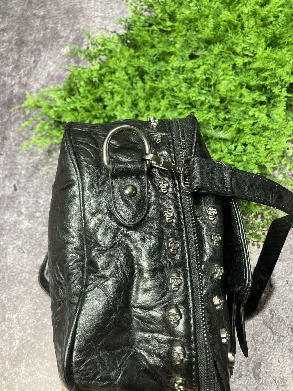 Other Vintage Thomas Wylde Metal Skull Logo Monogram Leather Bag Size ONE SIZE - 16 Thumbnail