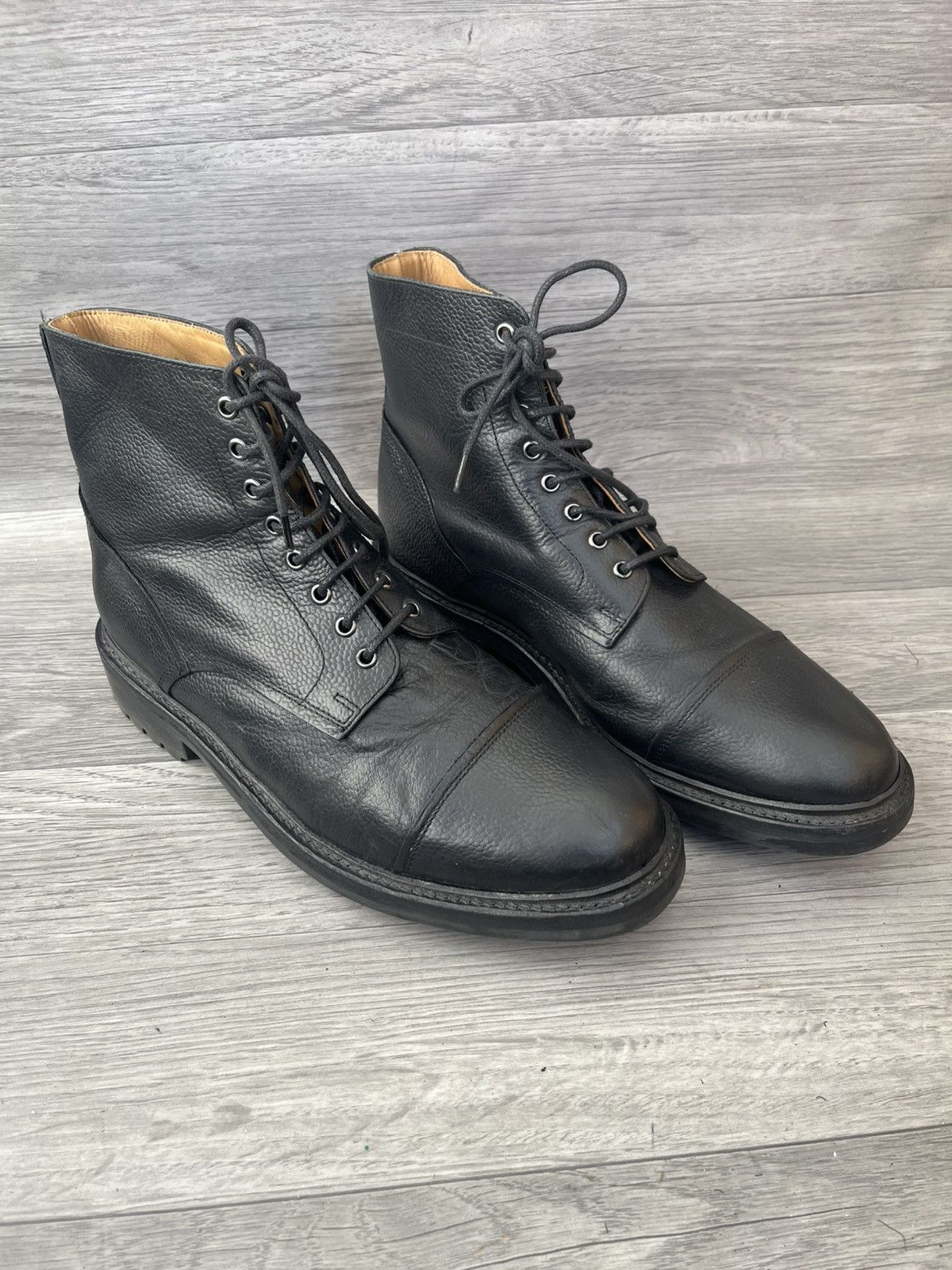 Grenson Grenson pebble grain leather cap toe boots sz uk 9 Size US 10 / EU 43 - 8 Thumbnail