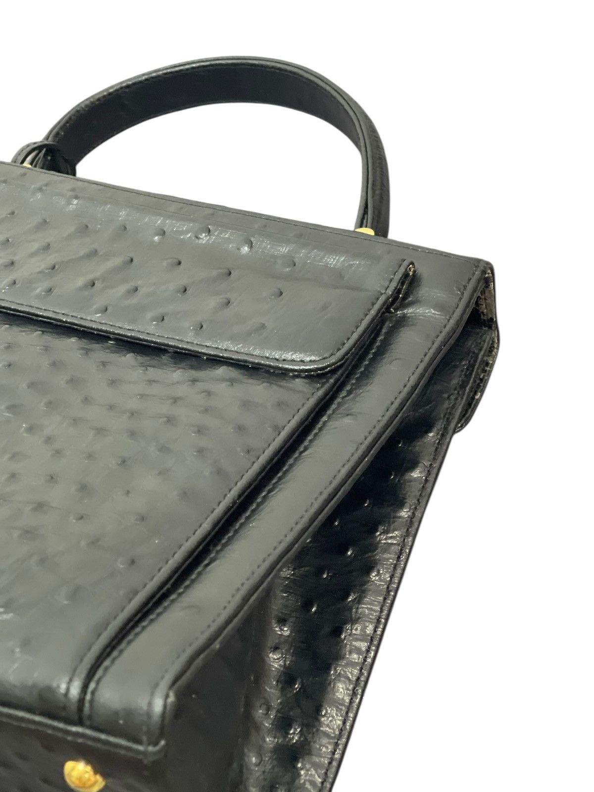 If Six Was Nine Kelly Bag Vtg Des Rossa Ostritch Leather Hermes margiela Size ONE SIZE - 17 Thumbnail