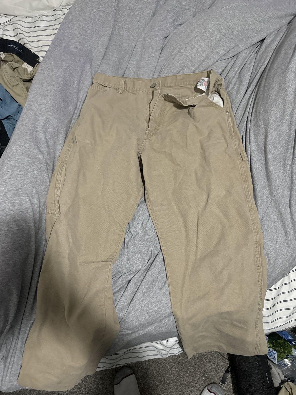 Wrangler Wrangler Khaki Work Pant Size US 34 / EU 50 - 1 Thumbnail