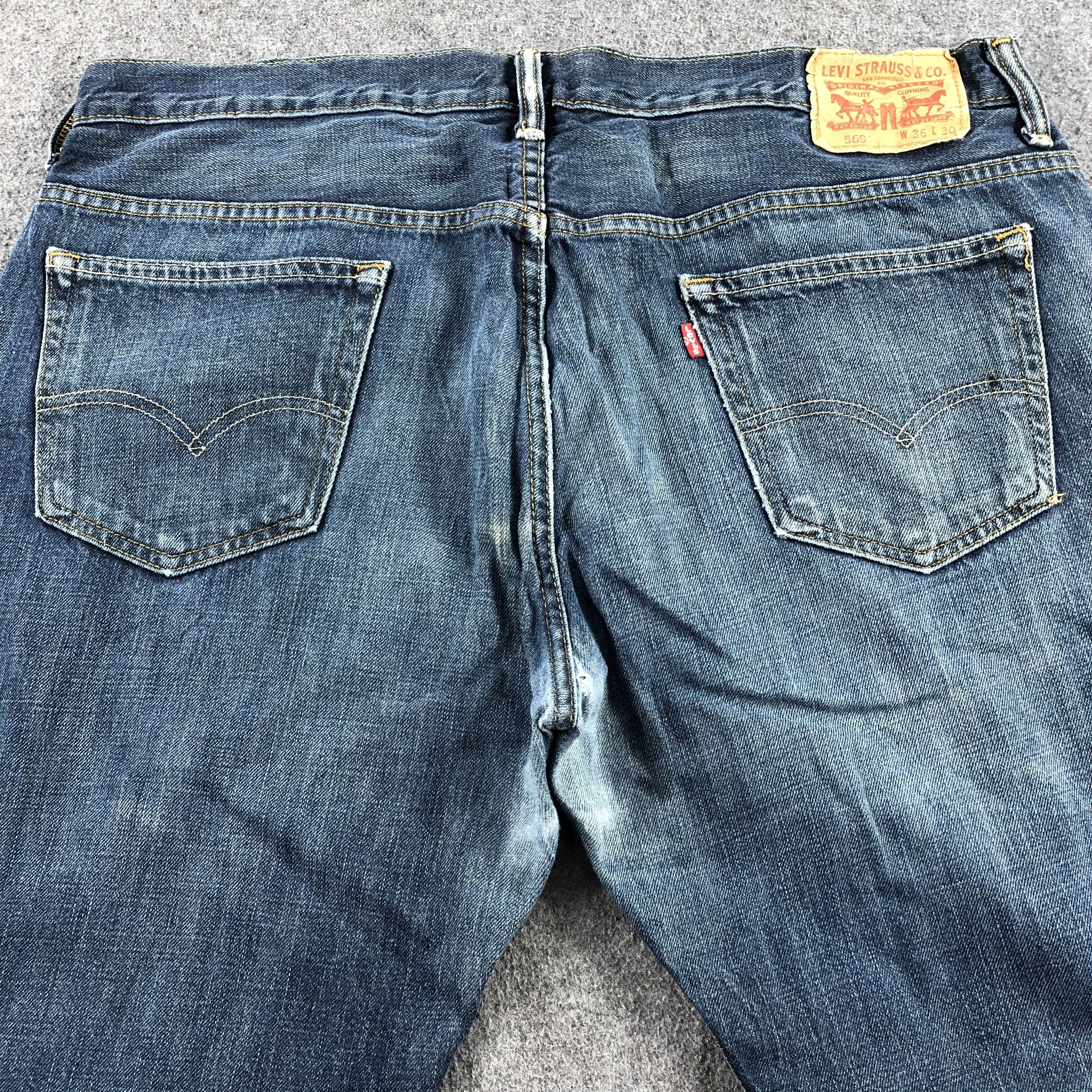 Levi's Vintage Blue Wash Levis 569 Jeans-J2276 Size US 40 / EU 56 - 4 Thumbnail
