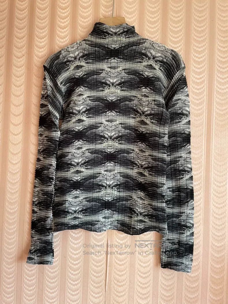 Issey Miyake Issey Miyake Ink-wash Pleated Long Sleeve Top Size S / US 4 / IT 40 - 2 Thumbnail