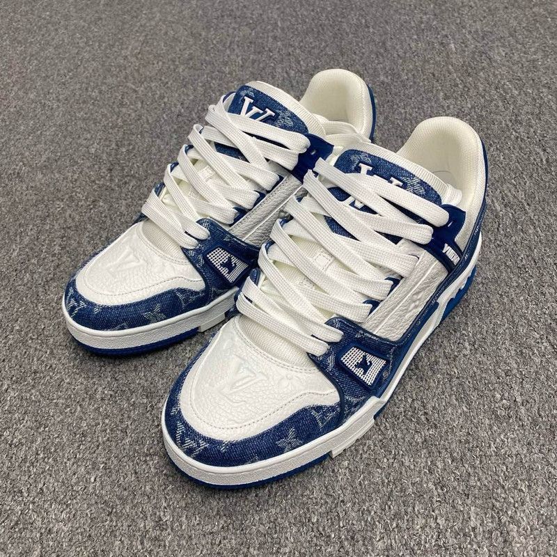 Louis Vuitton Louis Vuitton Denim Low-Top Fashion Sneakers -2508 Size US 8.5 / EU 41-42 - 1 Thumbnail