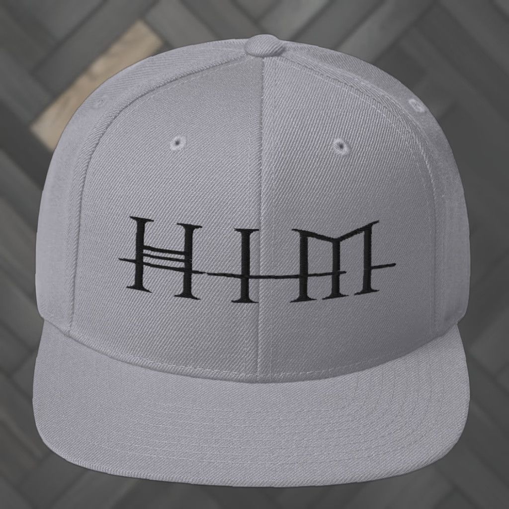 Logo 7 HIM Logo Adjustable Snapback Hat Silver Officially Licensed Hat Mens One Size Silver Size ONE SIZE - 1 Preview