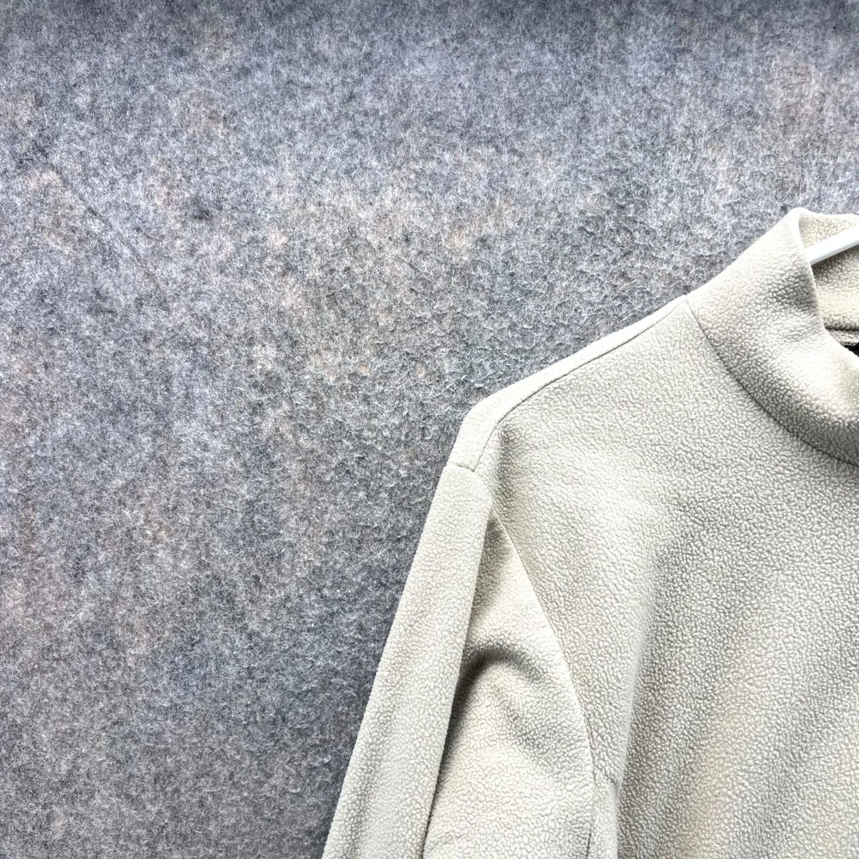 Vintage Rei Sweater Women Medium Khaki Half Zip Pullover Fleece Polyester Jacket Vintage - Beige 1/2 Zip Regular Fit Wool? Size M / US 6-8 / IT 42-44 - 5 Thumbnail
