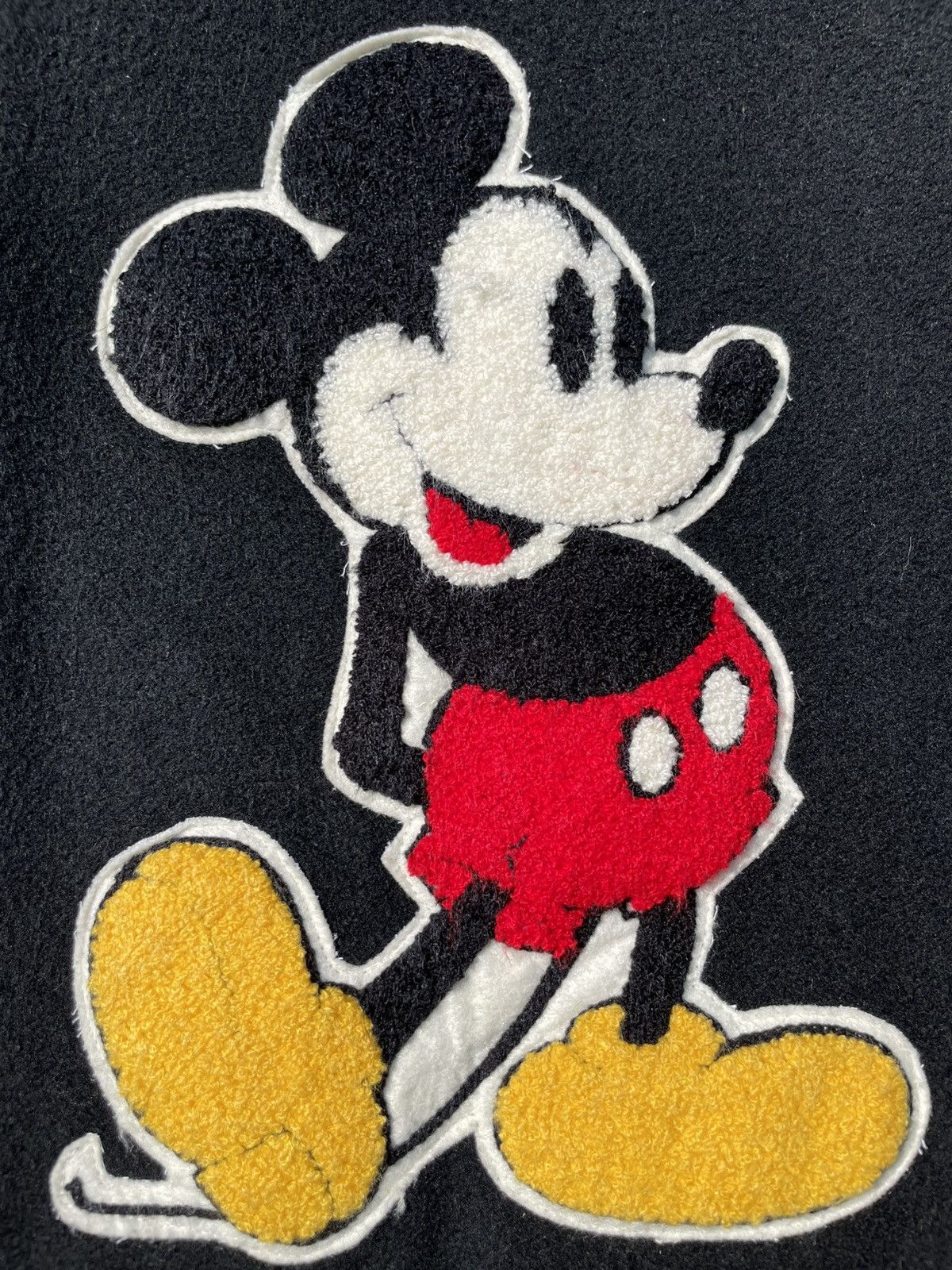 Disney RARE🔥 Walt Disney Mickey Mouse Varsity Leather Sleeve Size US M / EU 48-50 / 2 - 4 Thumbnail