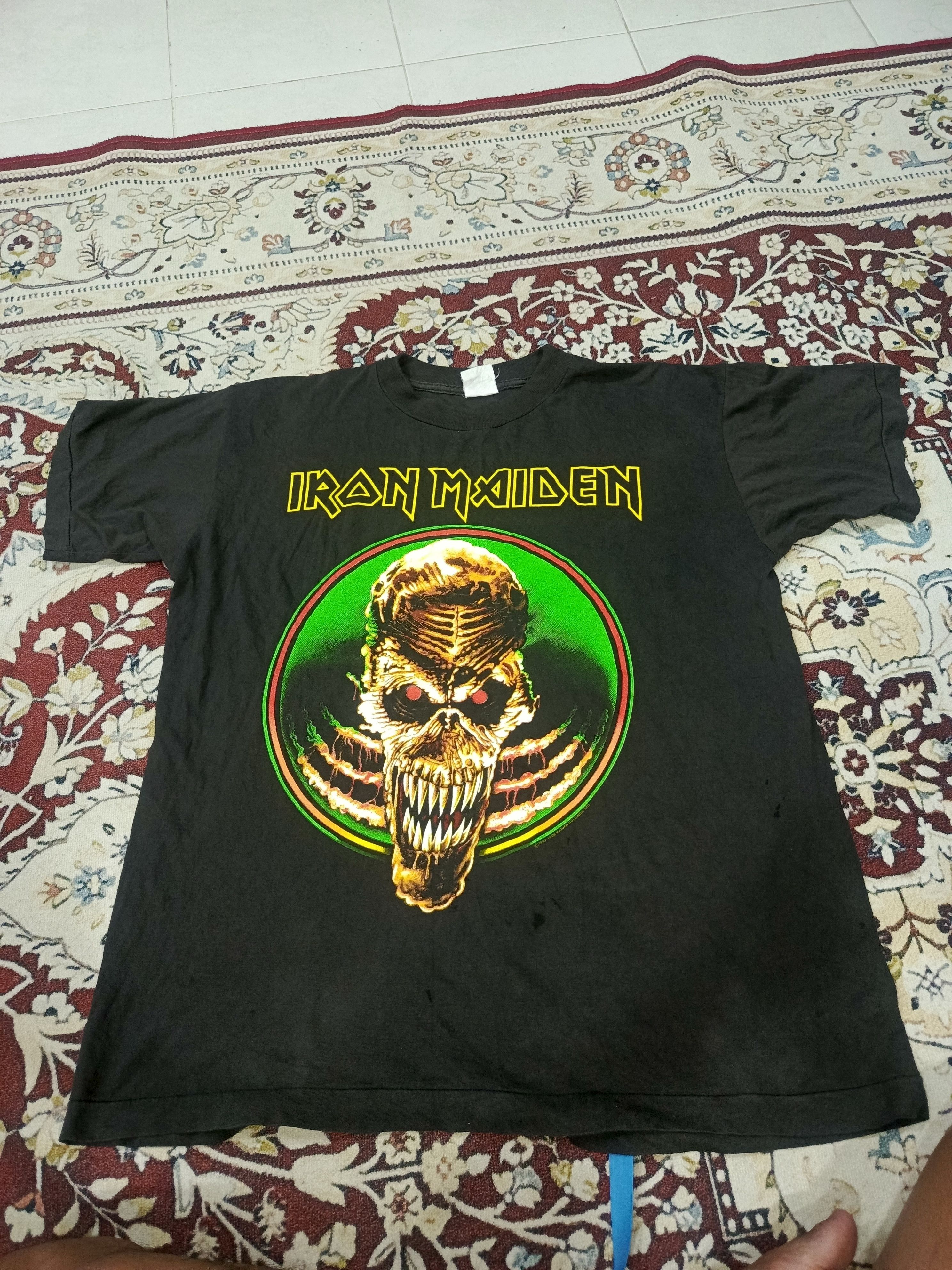Iron Maiden Vintage 90s iron maiden Size US XL / EU 56 / 4 - 1 Thumbnail