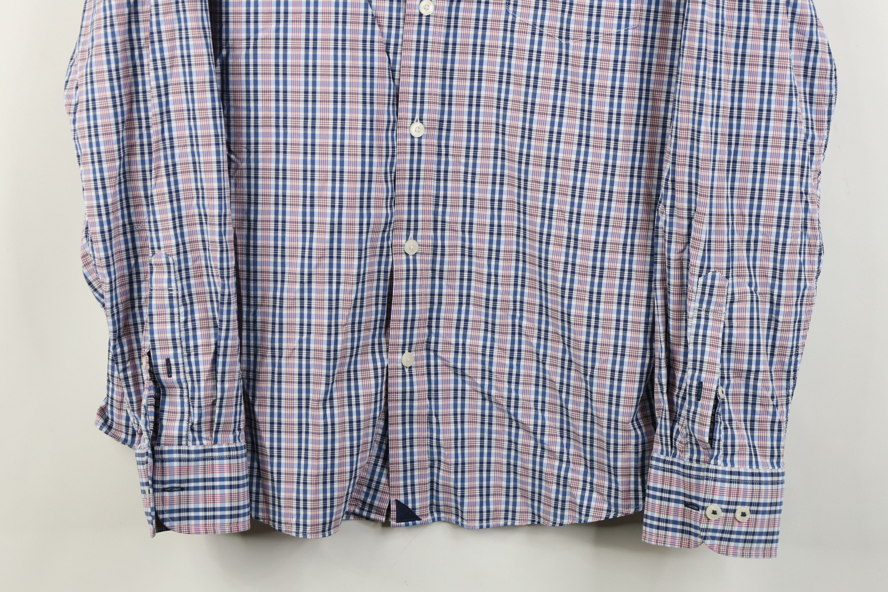 UNTUCKit Untuckit Slim Fit Stretch Collared Button Down Shirt Plaid Size US XL / EU 56 / 4 - 3 Thumbnail