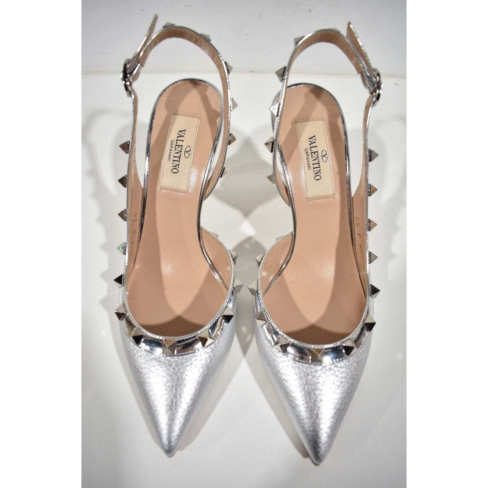 Valentino Rockstud 85 Classic Slingback Strap Sandal Heel Pump 35 Size US 5 / IT 35 - 6 Thumbnail