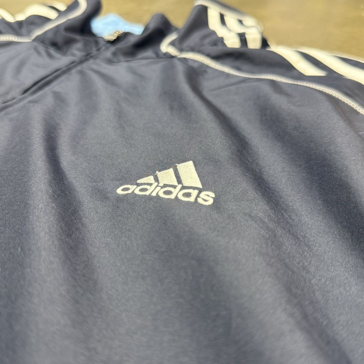 Adidas Y2K Adidas 3-Stripe Baggy Windbreaker Track Jacket Retro Size US XXL / EU 58 / 5 - 4 Thumbnail