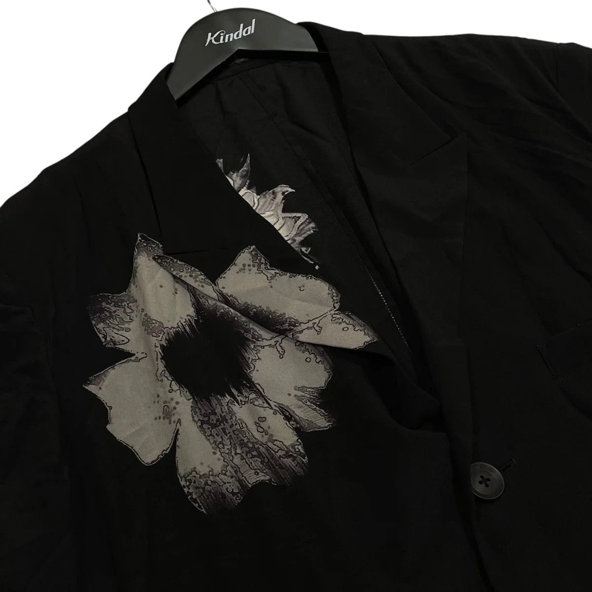 Yohji Yamamoto Yohji Yamamoto pour homme/WHITE FLOWER PRINT SLIT JACKET Size US M / EU 48-50 / 2 - 3 Thumbnail