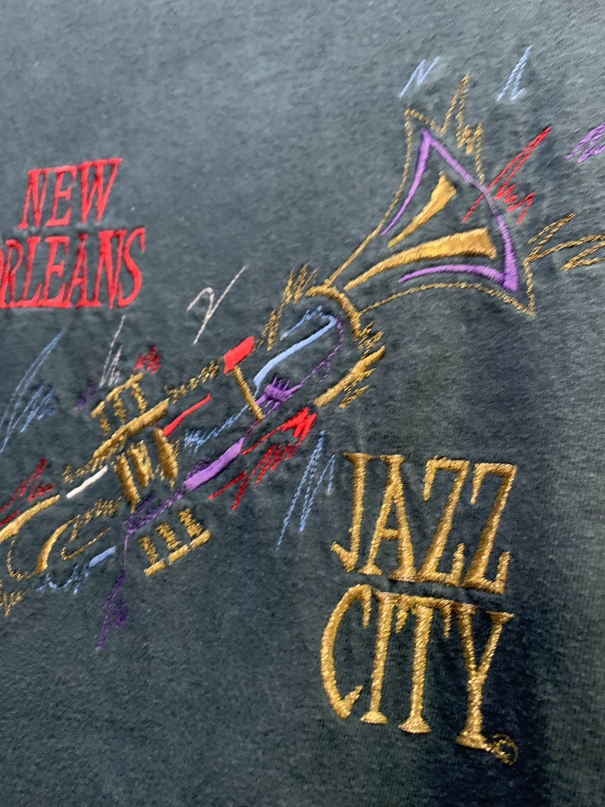 Vintage Vintage NEW ORLEANS “Jazz City” Embroidery Single Stitch tee Size US M / EU 48-50 / 2 - 6 Thumbnail