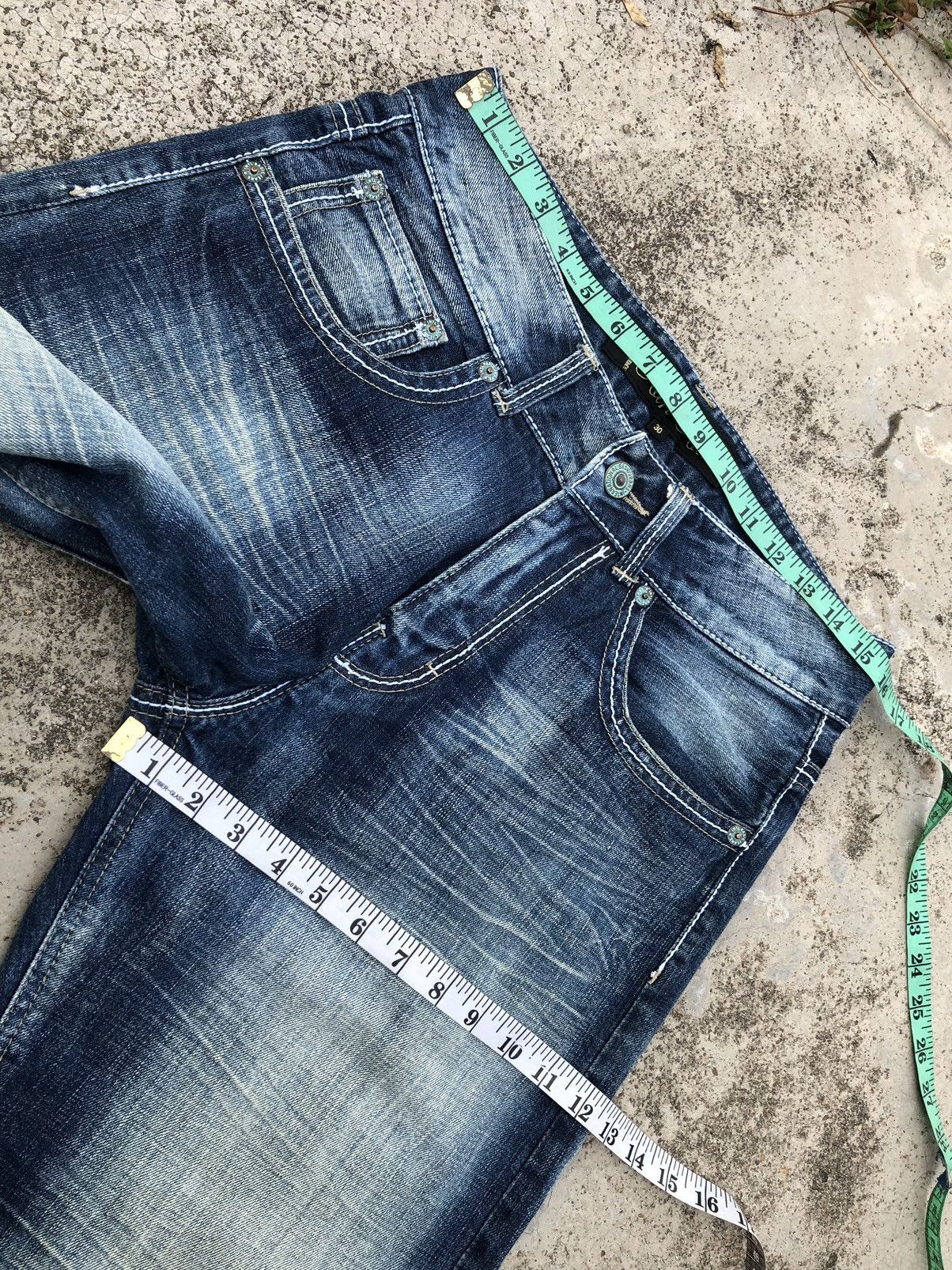 Karl Kani WIDE LEG KARL KANI WASHED BLUE JEANS Size US 31 - 8 Thumbnail