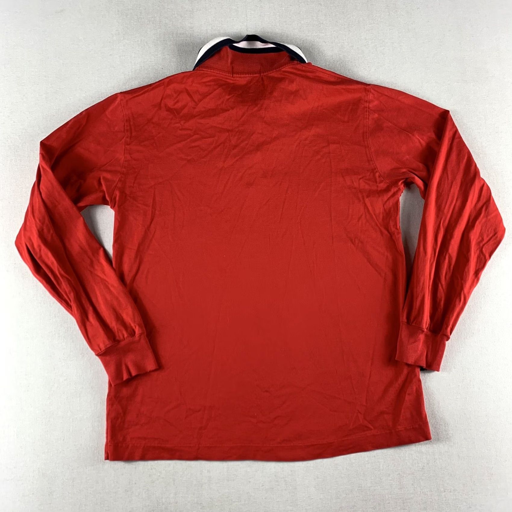 Fila VINTAGE FILA ITALIA Polo Shirt Small Red Long Sleeve Cotton Mens Size US S / EU 44-46 / 1 - 2 Thumbnail