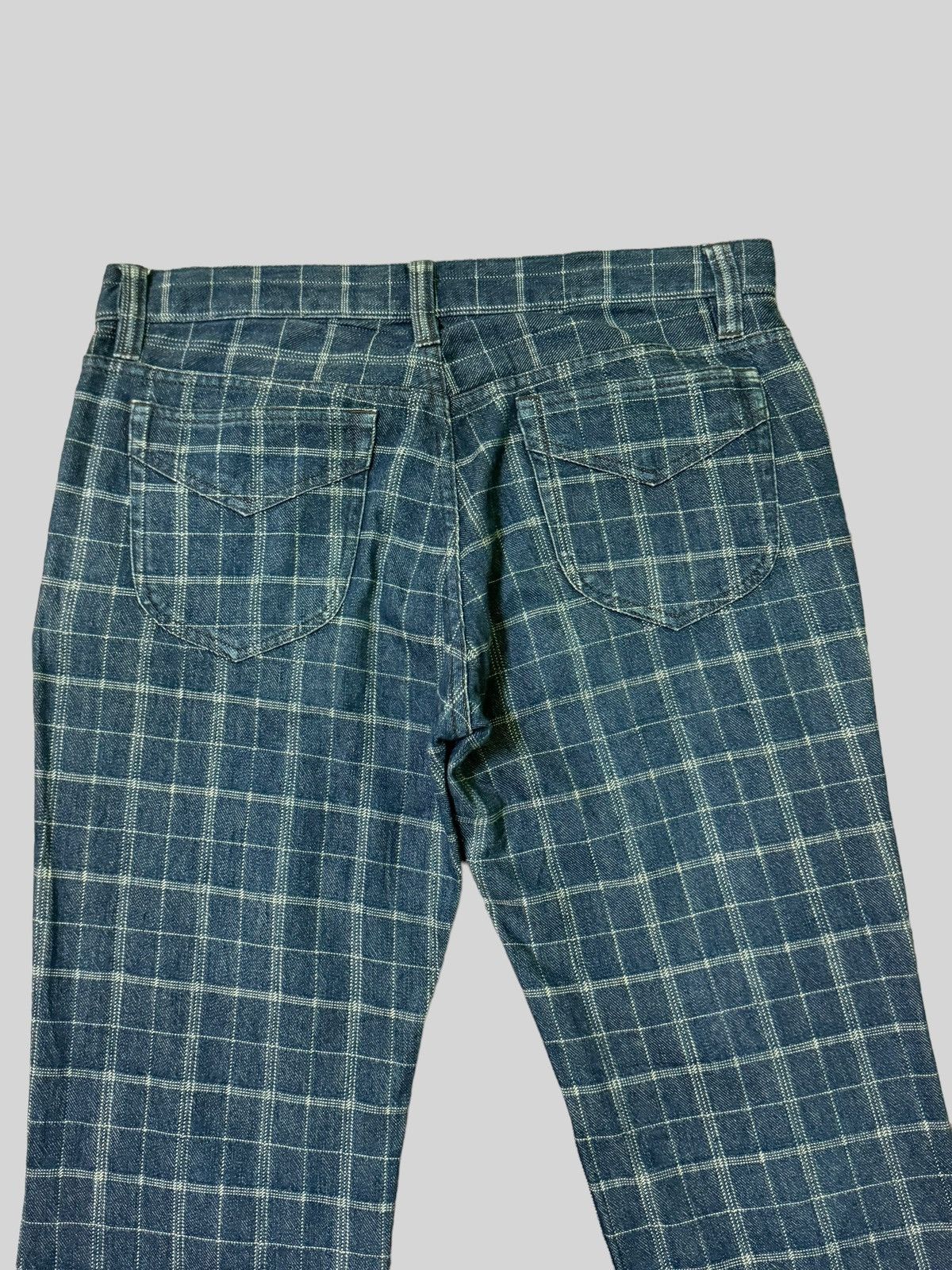 Japanese Brand × Vintage Nicole Club For Men Checkered Denim Jeans Size US 33 - 7 Thumbnail