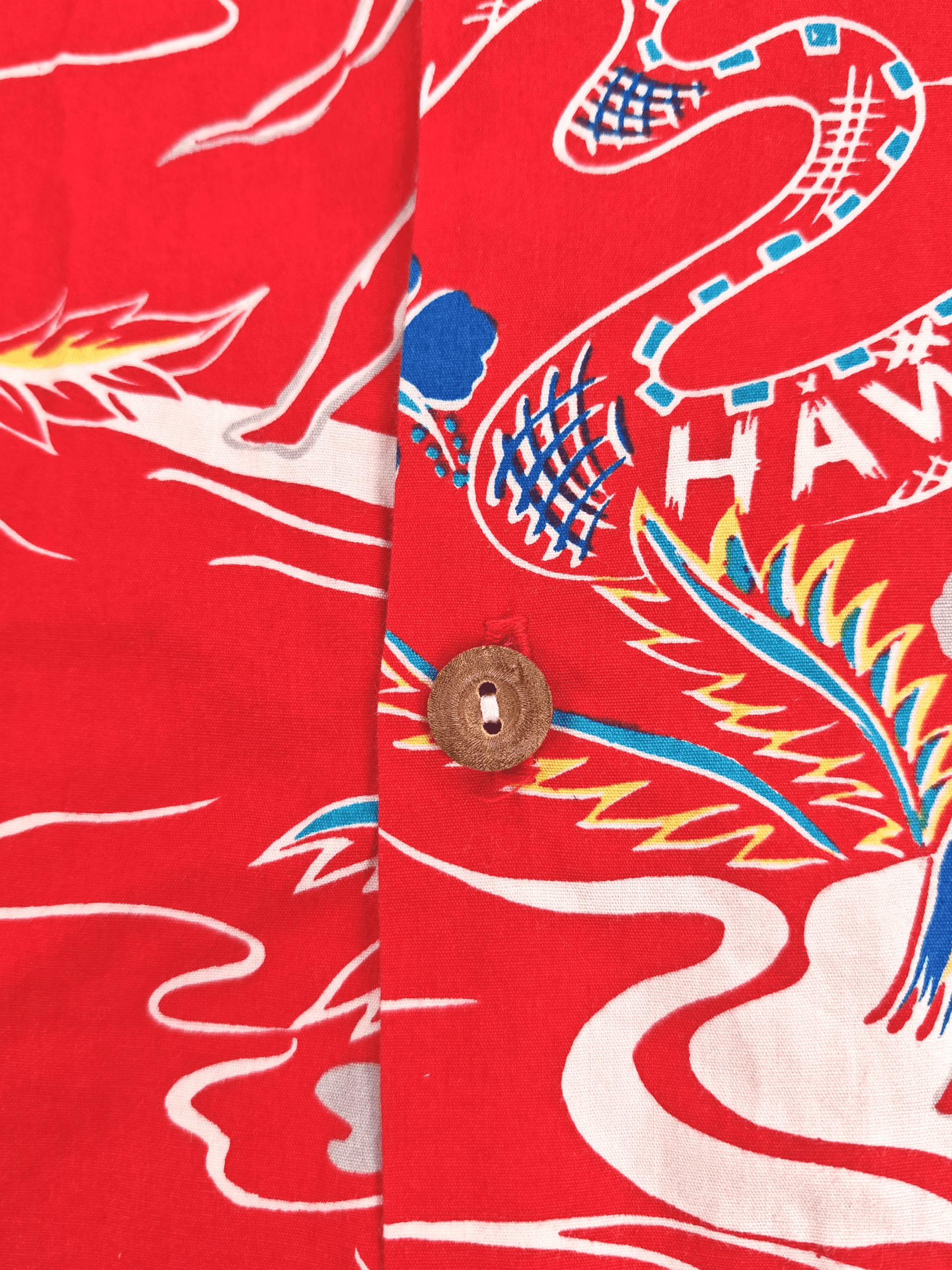 Vintage Vintage 1980s Paradise Found Hawaiian Shirt Size US L / EU 52-54 / 3 - 8 Thumbnail