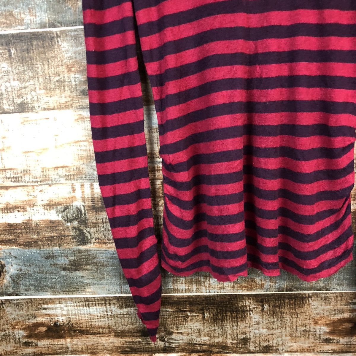 Solid & Striped DL Civilise Stripe Red like kurt cobain Knitwear #C595 Size M / US 6-8 / IT 42-44 - 7 Thumbnail