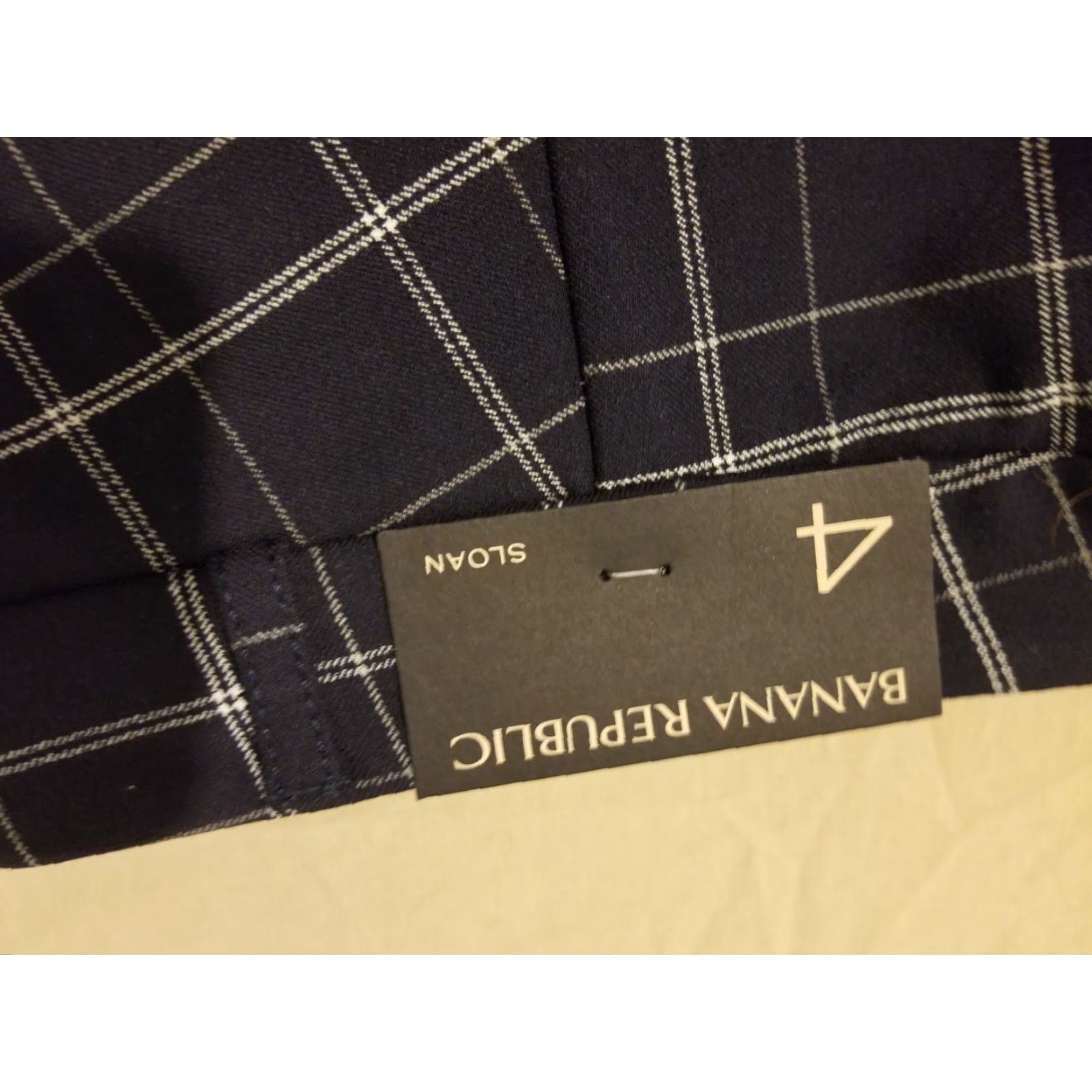 Banana Republic Womens Banana Republic Dress Pants 4 Navy Blue Chino Khaki Slacks Trousers Dress Pants Womens Size 27" / US 4 / IT 40 - 3 Thumbnail