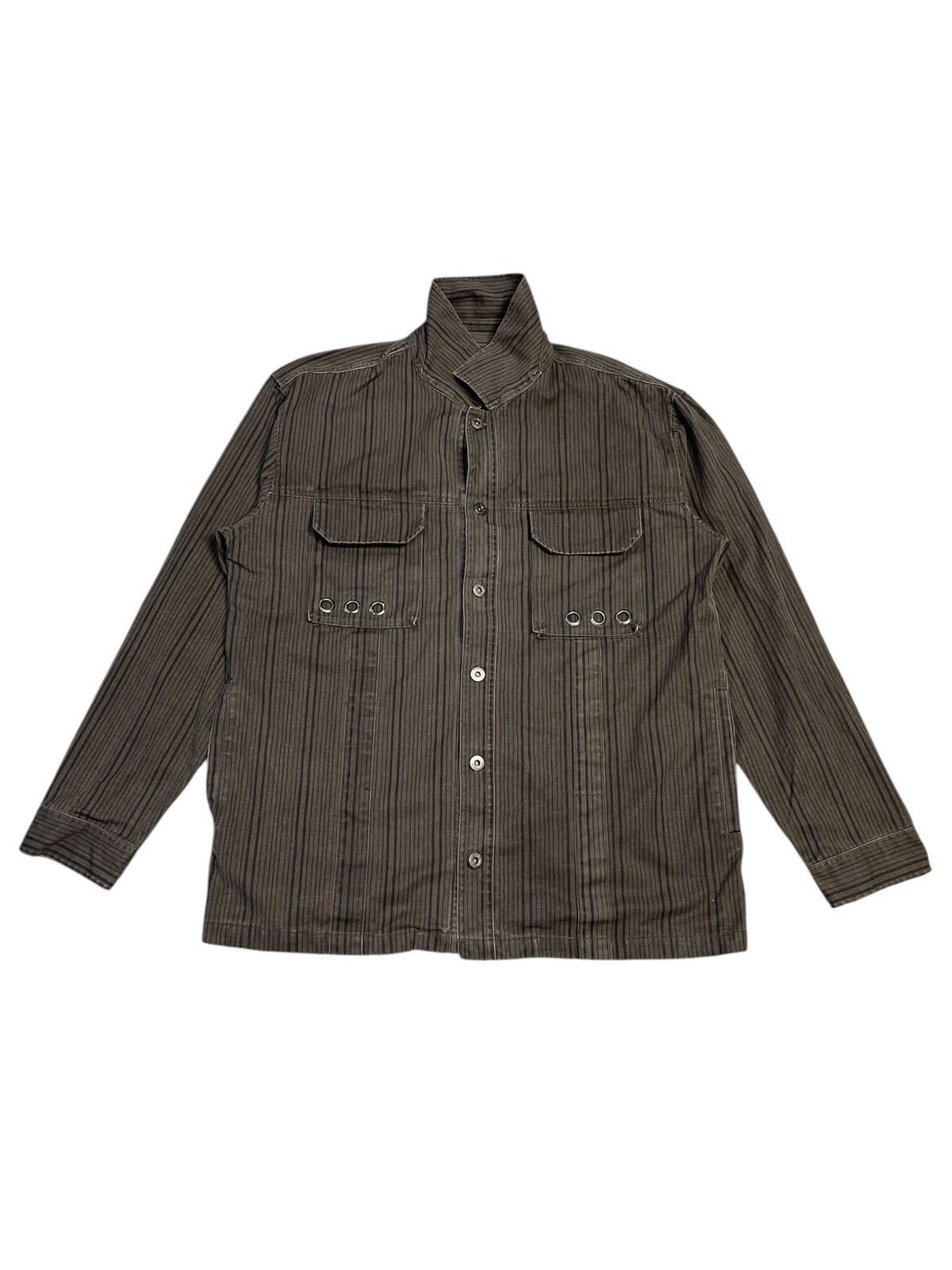Japanese Brand Splendid Satisfaction Stripes Denim Shirt Size US XXL / EU 58 / 5 - 1 Thumbnail