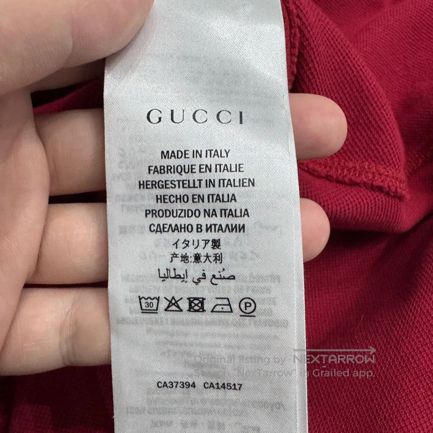 Gucci Guicci Long polo shirt with short sleeves| Size US M / EU 48-50 / 2 - 5 Thumbnail