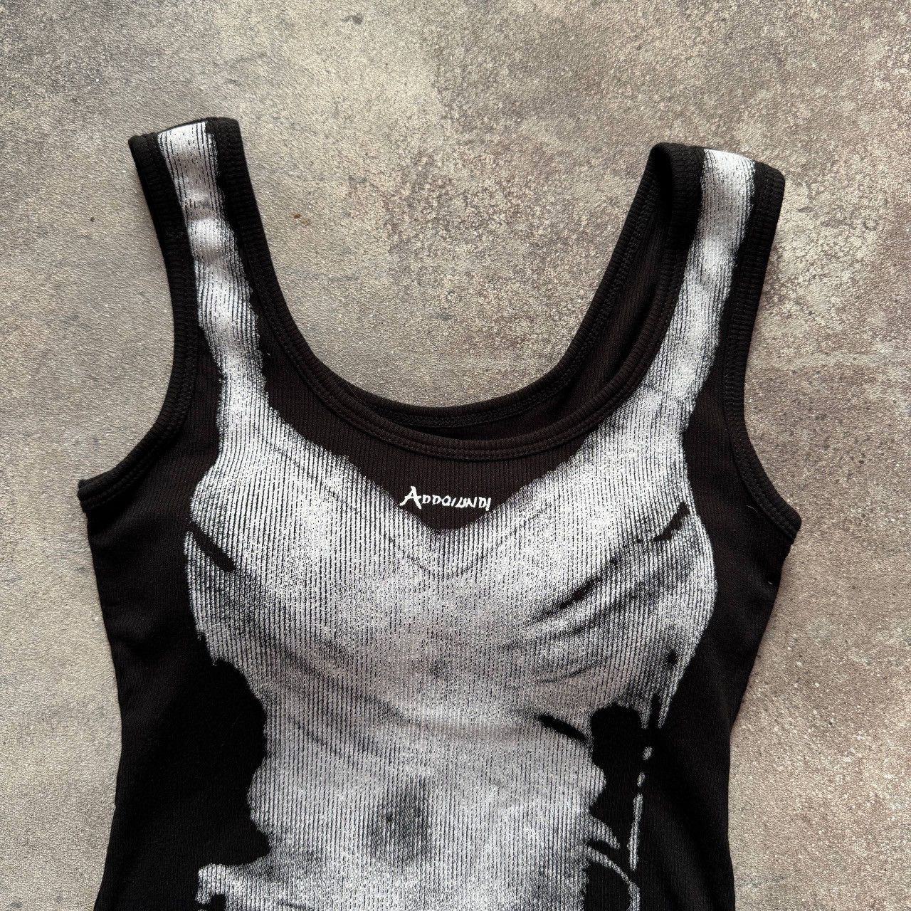 If Six Was Nine Diesel Style Y2K Body Print Avant Garde Tank Top Size S / US 4 / IT 40 - 3 Thumbnail