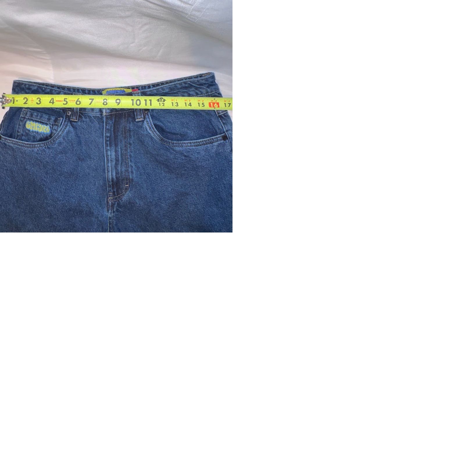 Empyre Empyre Jeans Mens 30x26 Blue Embroidered Pockets Baggy Easy Now Loose Skater Y2K Size US 30 / EU 46 - 9 Thumbnail