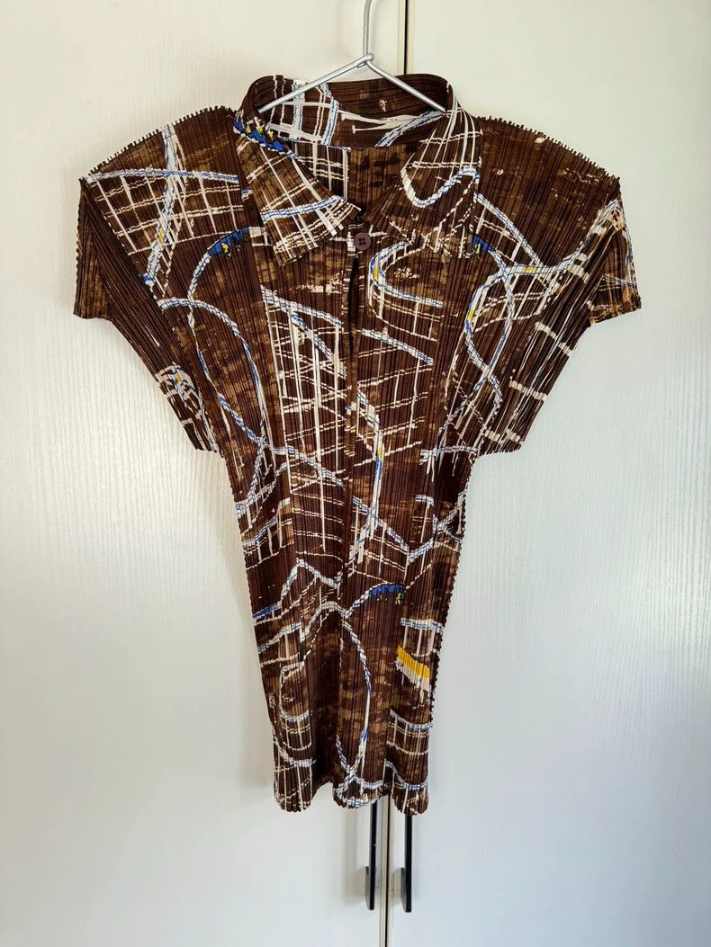 Issey Miyake Issey Miyake size:3 Brown amusement park roller coaster sh Size M / US 6-8 / IT 42-44 - 1 Thumbnail
