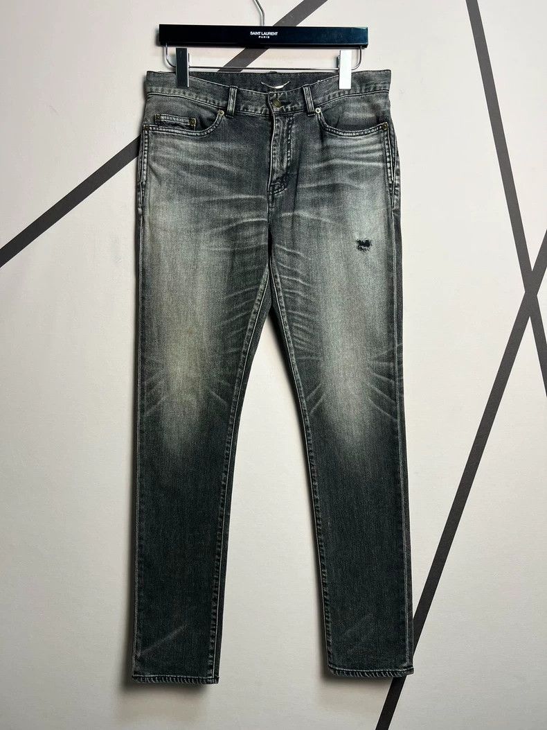 Saint Laurent Paris Saint Laurent Paris Spring/Summer 20 Cat Whisker Wash Smoky Size US 32 / EU 48 - 1 Thumbnail