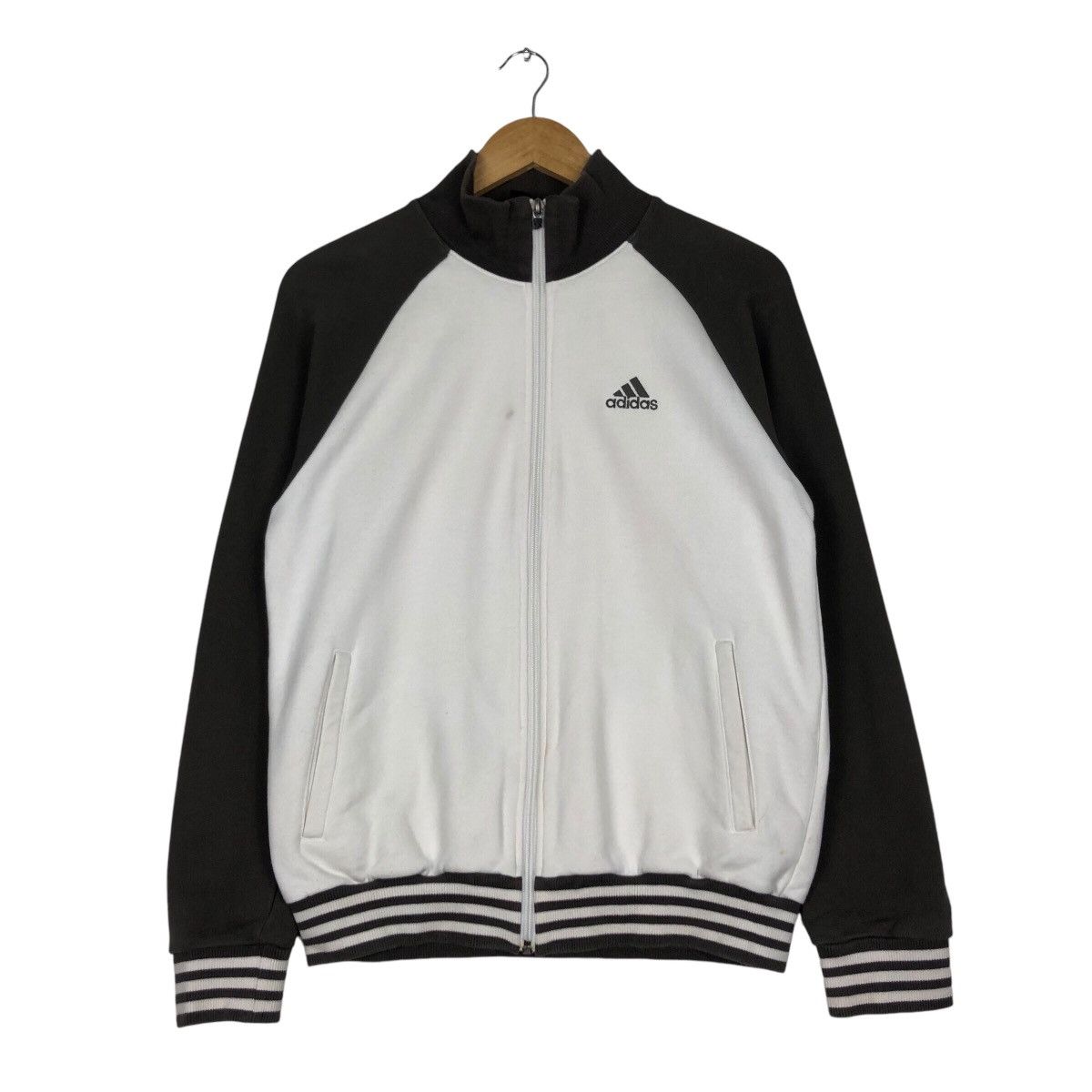 Adidas × Vintage Adidas 90s Long Sleeve Three Stripe Vintage Sweater Size US S / EU 44-46 / 1 - 1 Thumbnail