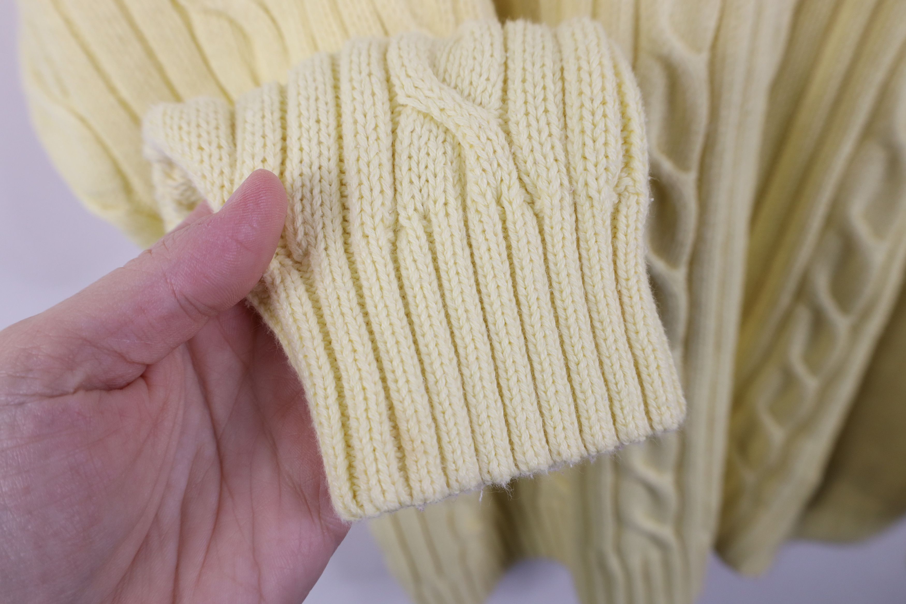 Vintage Vintage 90s Streetwear Ribbed Cable Knit Fisherman Sweater Size XXL / US 16-18 / IT 52-54 - 10 Thumbnail